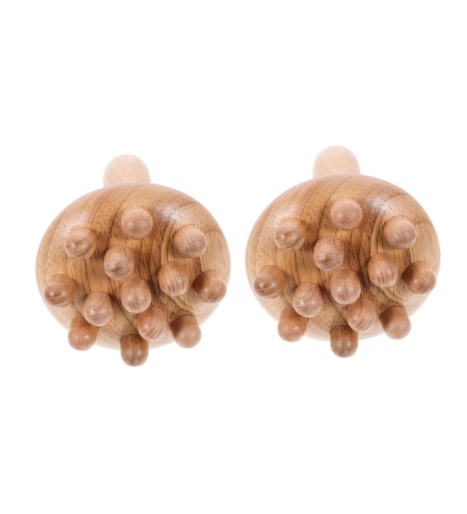 Shop Sewoart 2-in-1 Meridian Massage Brush & Body Stimulator | Hair & Scalp Care for Thick Hair | Long Handle Lotus Seed Design - Buy Online on GoSupps.com