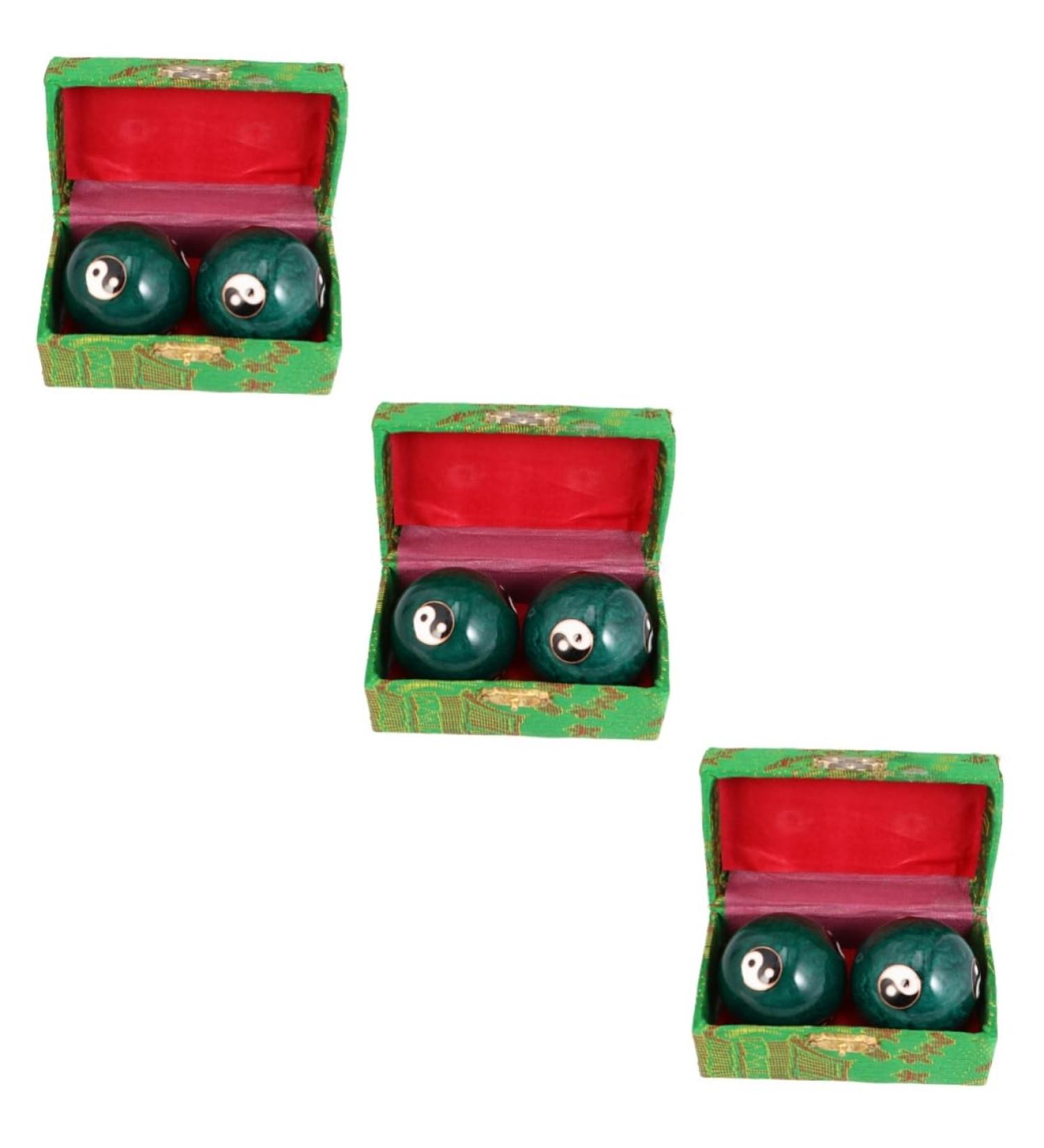 Beaupretty 3 Couples Baoding Massage Balls | Chinese Trigger Point Muscle Massage Tools - International Shipping - Buy Online on GoSupps.com