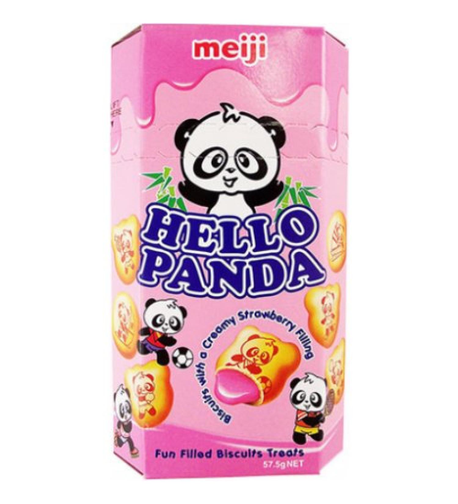 Meiji Hello Panda Strawberry - Pack of 5 (5 x 50g)