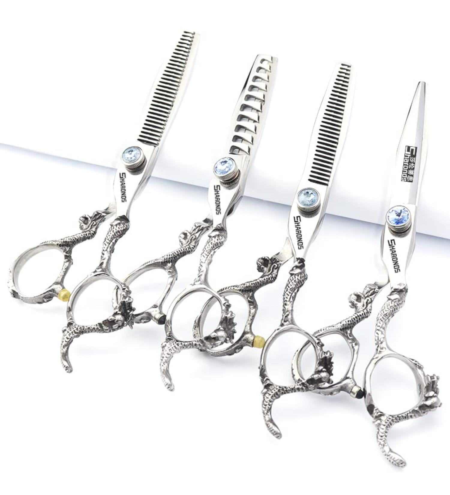 6/7/8/9-inch Professional Hair Clippers Stainless Steel Sharp Hair Clippers Hairdresser Specific Scissors (6 inch-4pc) - Buy Online on GoSupps.com