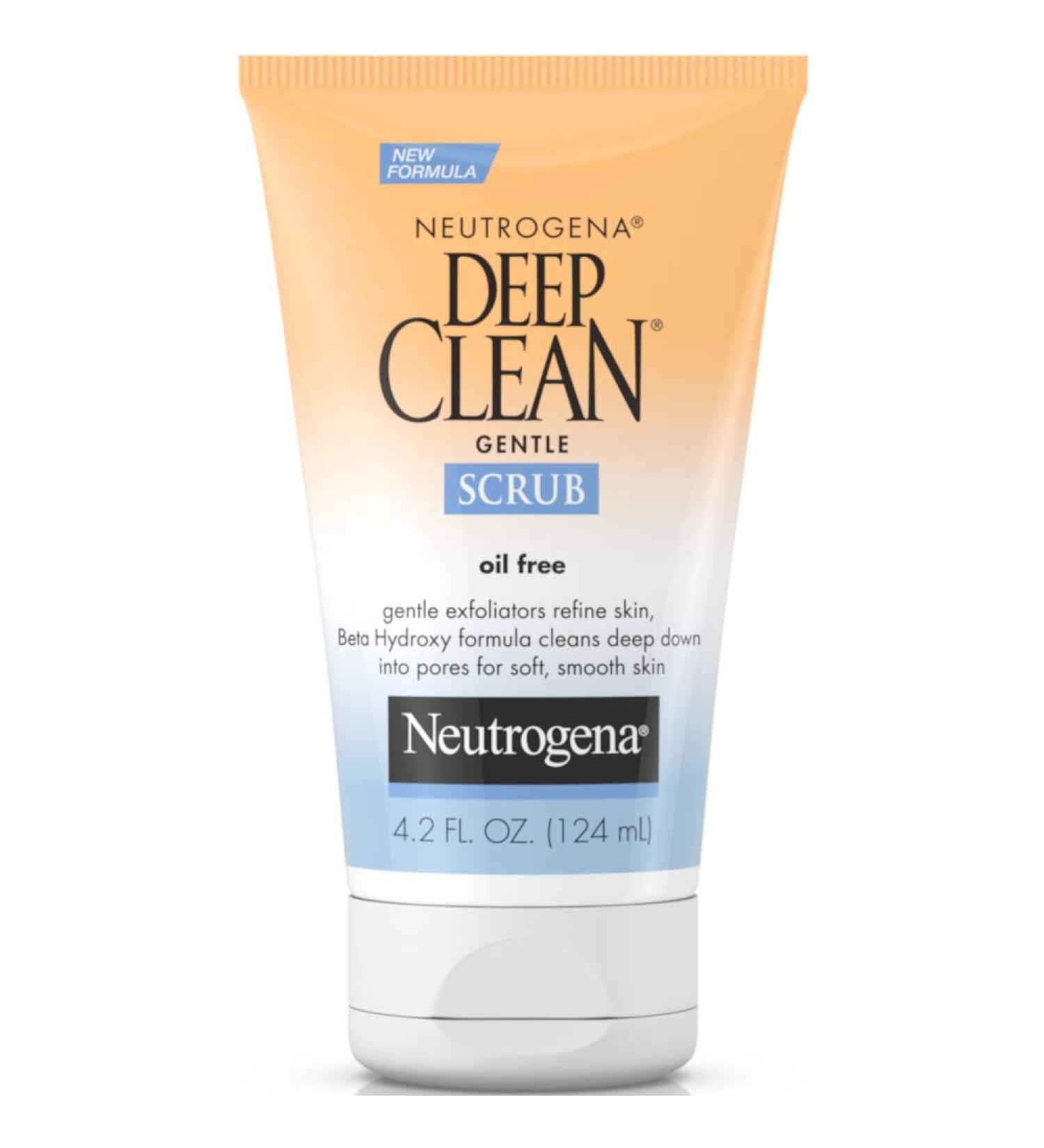 Neutrogena Deep Clean Gentle Daily Facial Scrub Oil-Free Cleanser 4.2 fl. Oz - Pack of 2 - Buy Online on GoSupps.com