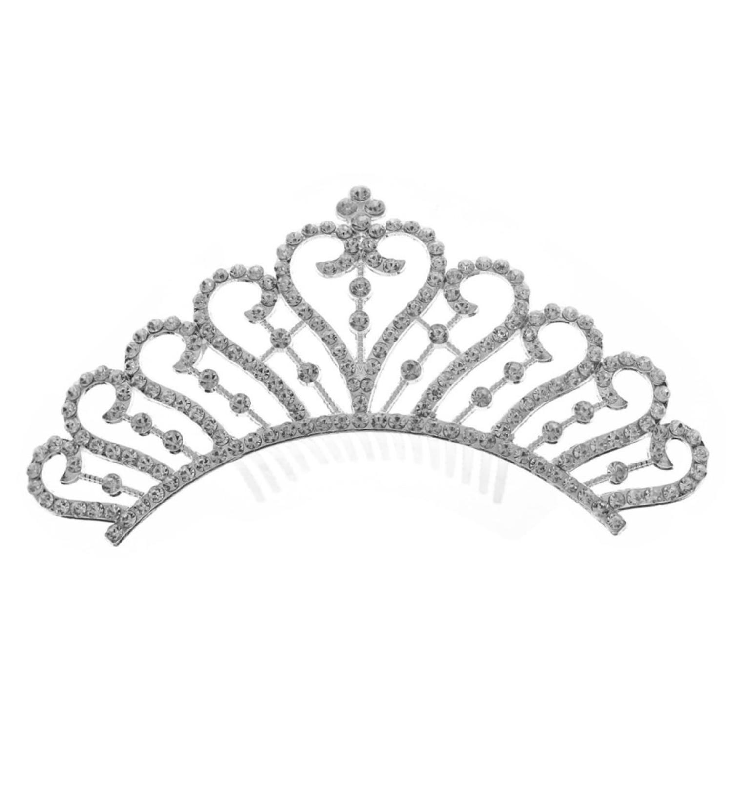 SKISUNO Crown Side Hair Comb Flower Girl Tiara Flower Girl Hair Accessories Wedding Hair Accessories Hair Clips for Kids Women Crown Hairpiece Wig Rhinestones Alloy Bride Small Crown - Buy Online on GoSupps.com