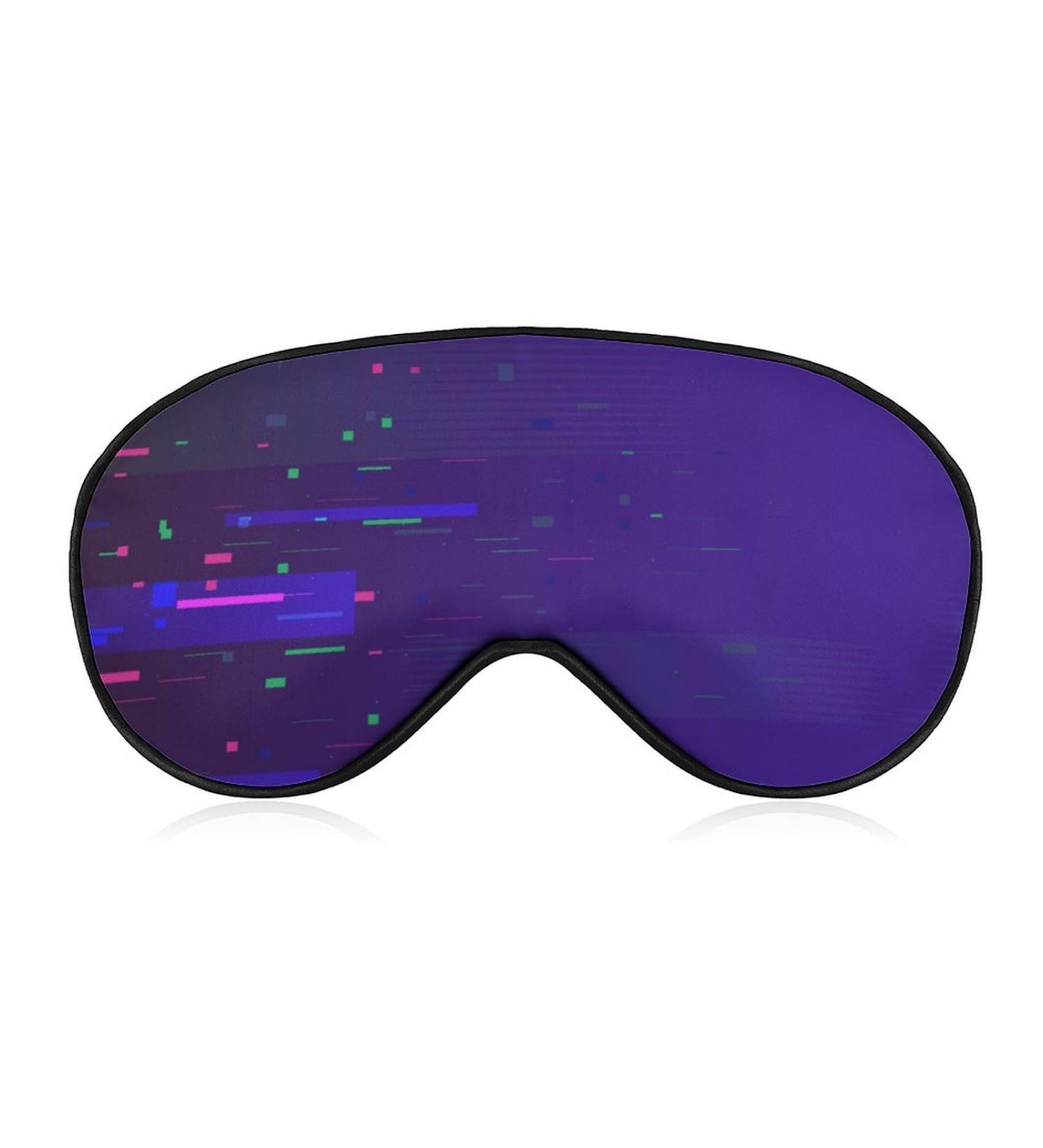 Soft Blackout Eye Mask for Sleeping | Adjustable Straps & Digital Abstract Design | Perfect Travel Eye Mask for Women - Buy Online on GoSupps.com