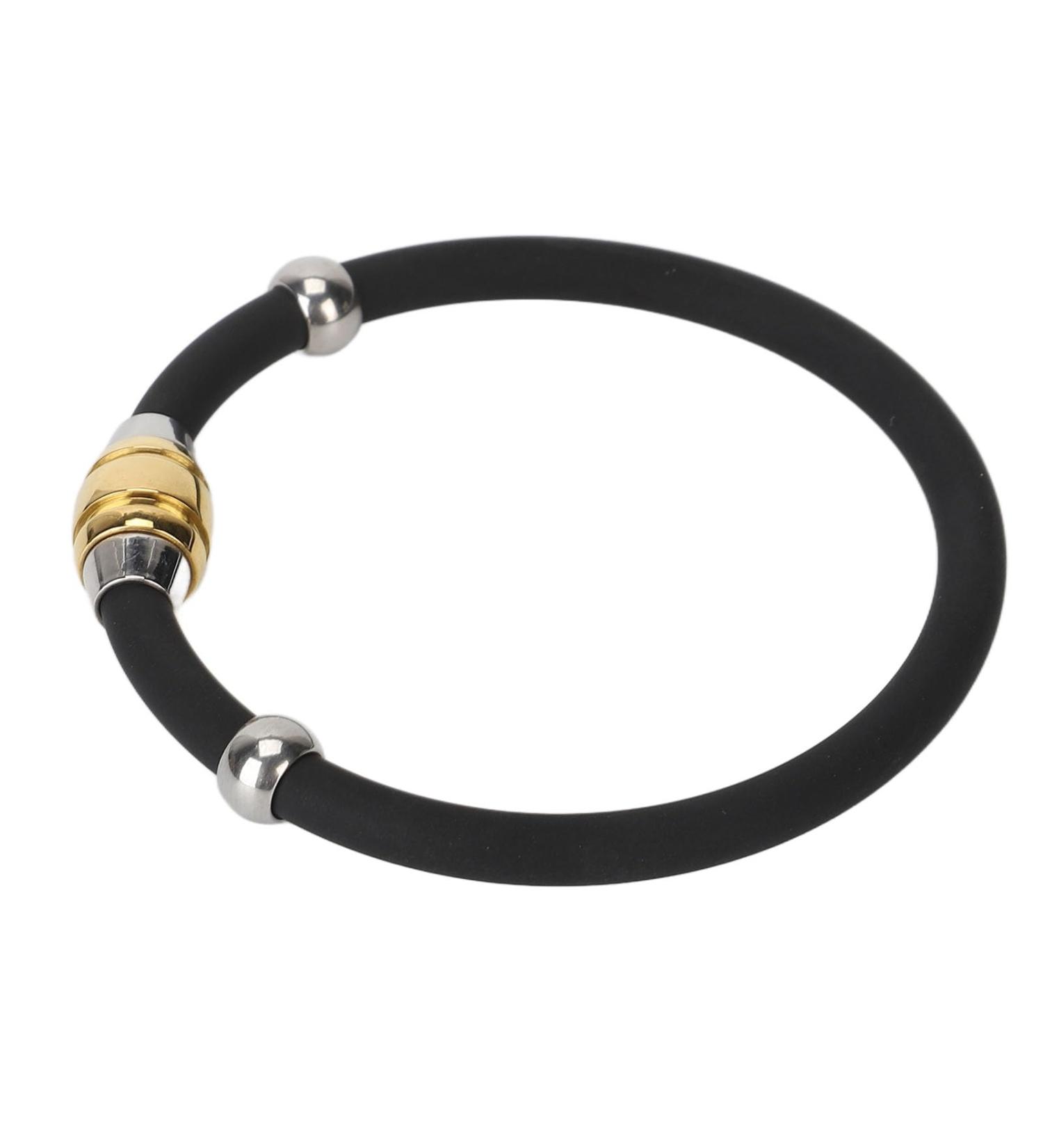 Antistatic Bracelet for Improved Sleep & Balance | Waterproof Silicone Fashion Accessory (20 cm) - Buy Online on GoSupps.com