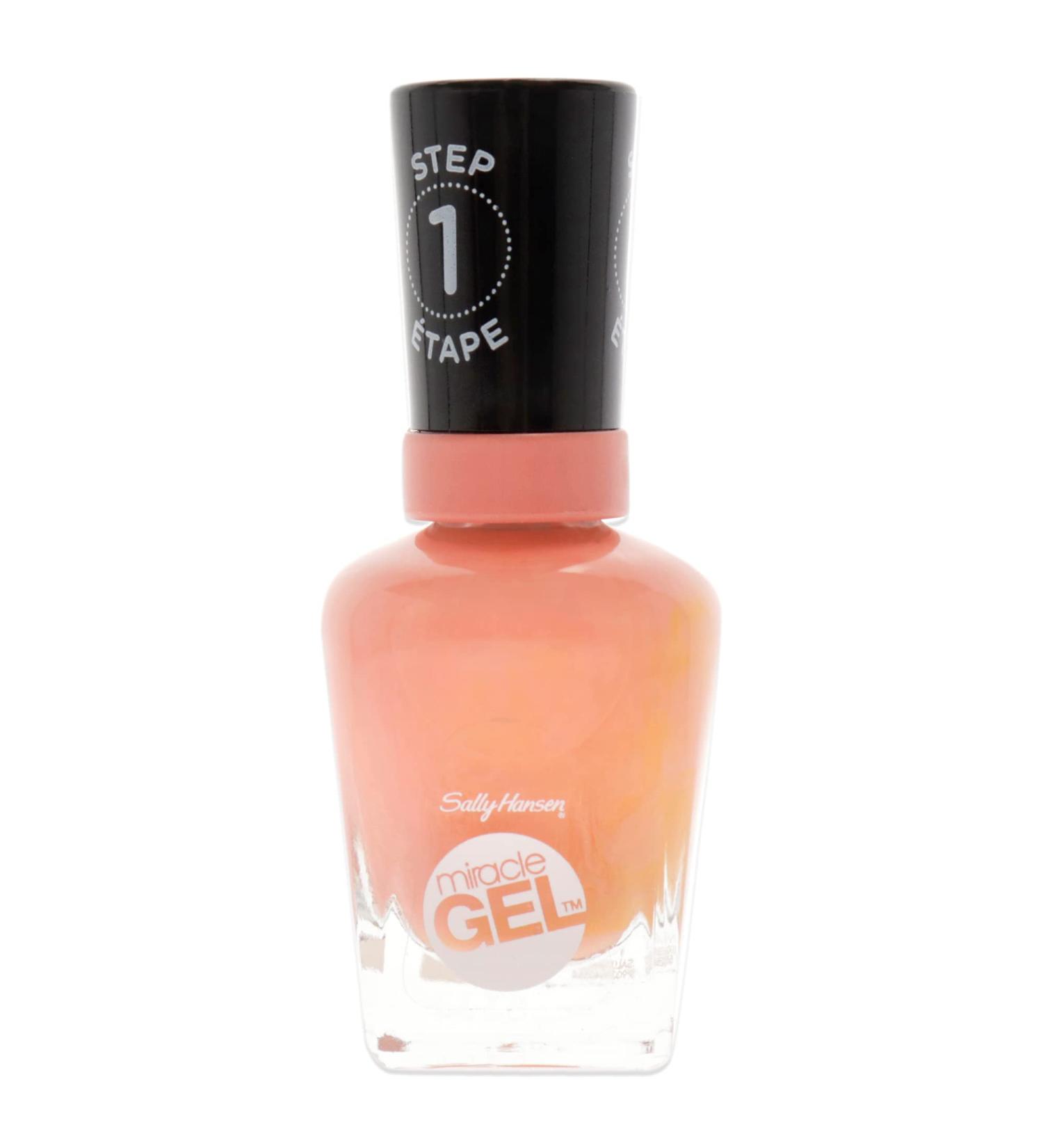 Sally Hansen Miracle Gel Nail Polish  Shade Malibu Peach 379 (Packaging May Vary) Malibu Peach 0.50 Fl Oz (Pack of 1)