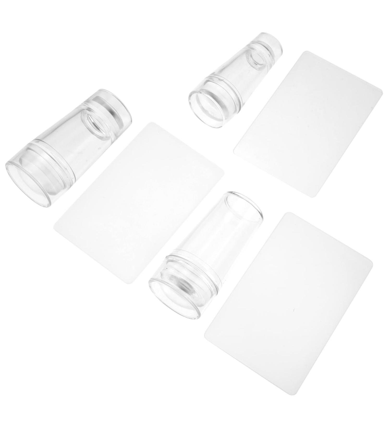 Ipetboom 4 Sets Nail Supplies Gel Nail Tools Beauty Supplies Nail Art Stamp Nail Beauty Tool Spachella Silicone Manicure Art Stamper Nail Kits Clear Stamp Acrylic Women's Flash Scraper Set - Buy Online on GoSupps.com