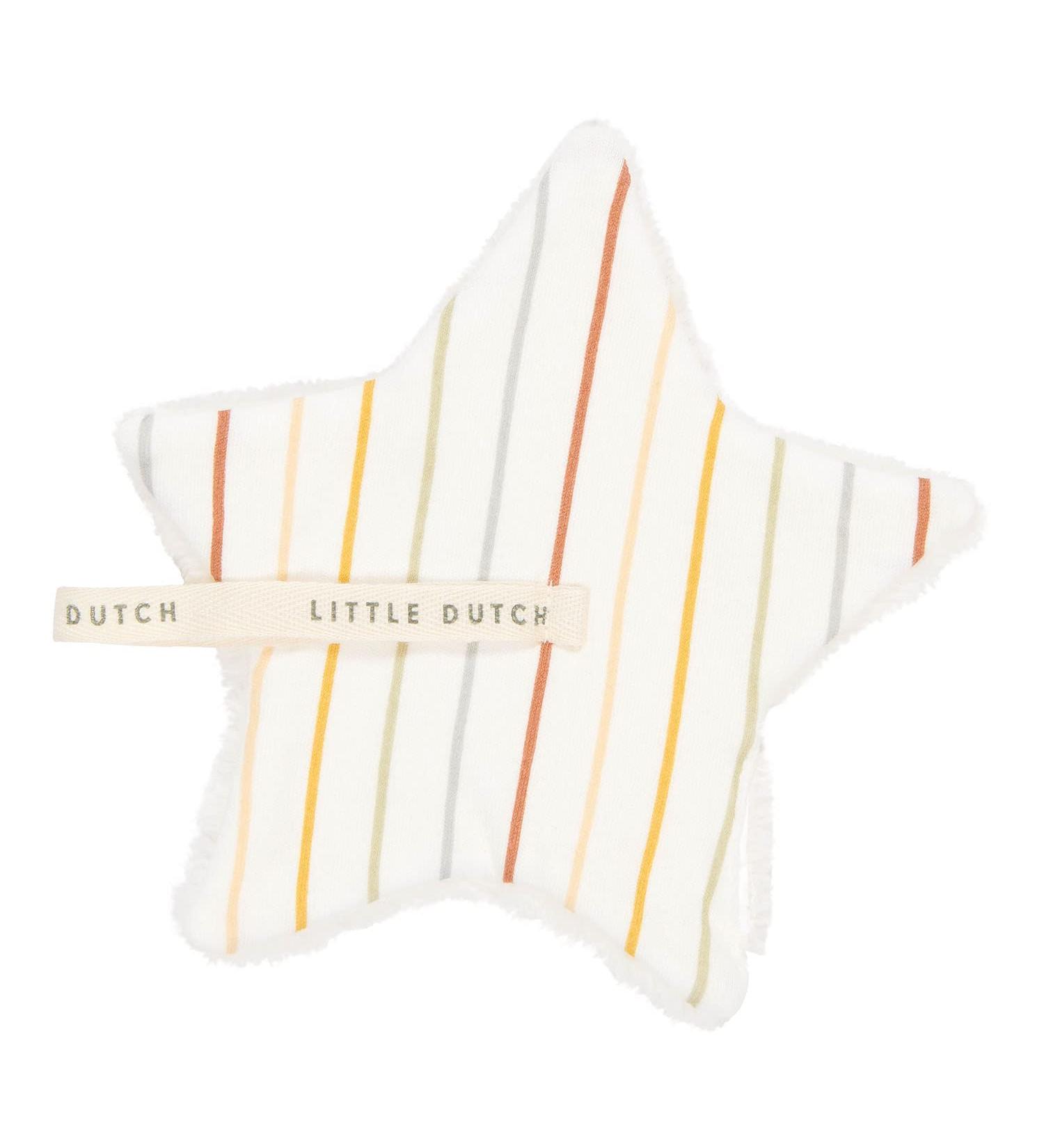 Little Dutch Pacifier Cloth Star - Vintage Sunny Stripes | International Shipping Available - Buy Online on GoSupps.com