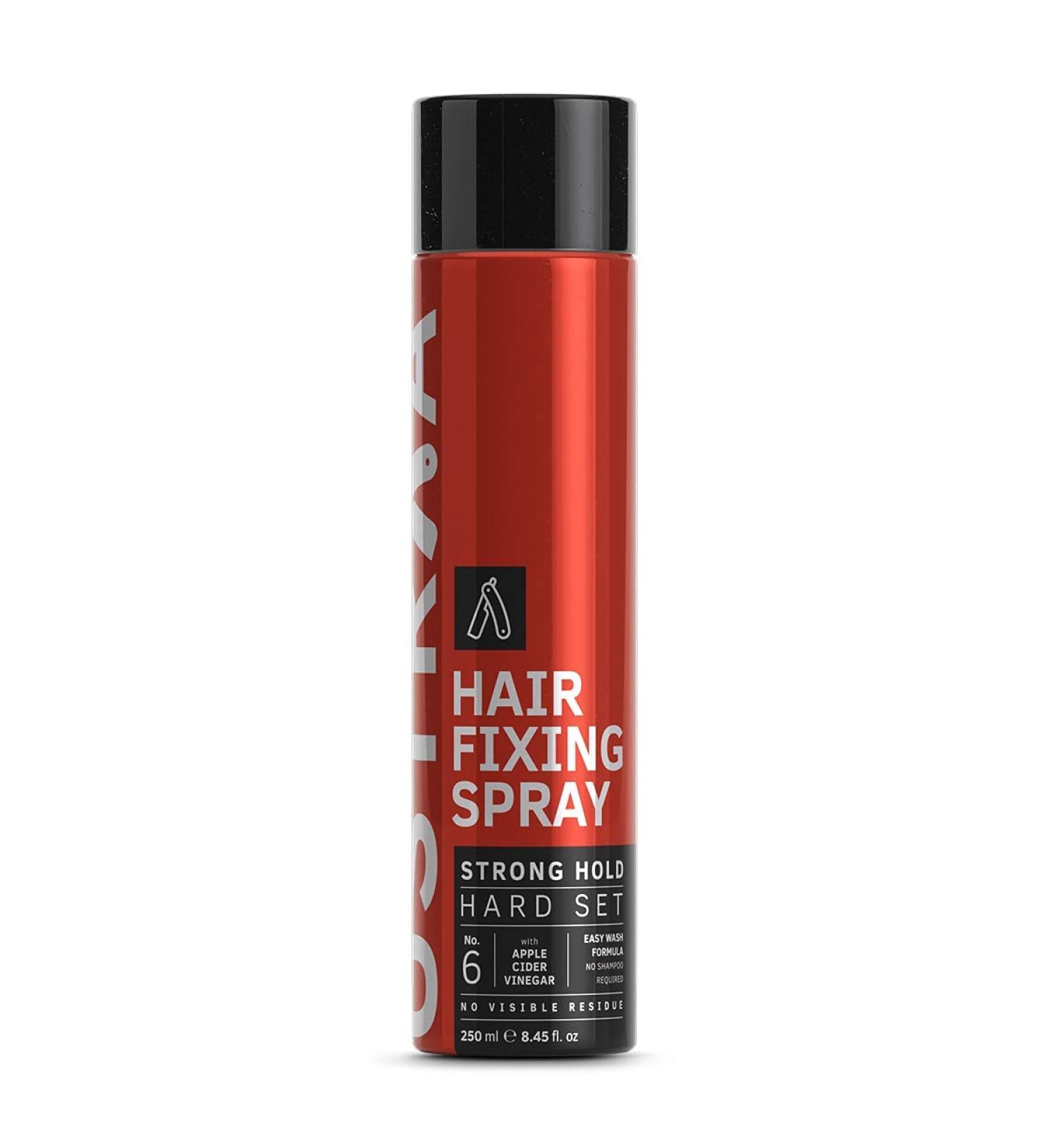 UST'RAA Hair Fixing Spray Strong Hold Hair Spray | Extreme Hold | Adds Shine to Your Hair | Even Coating with finer spray |Ideal for longer hair length Black - Buy Online on GoSupps.com