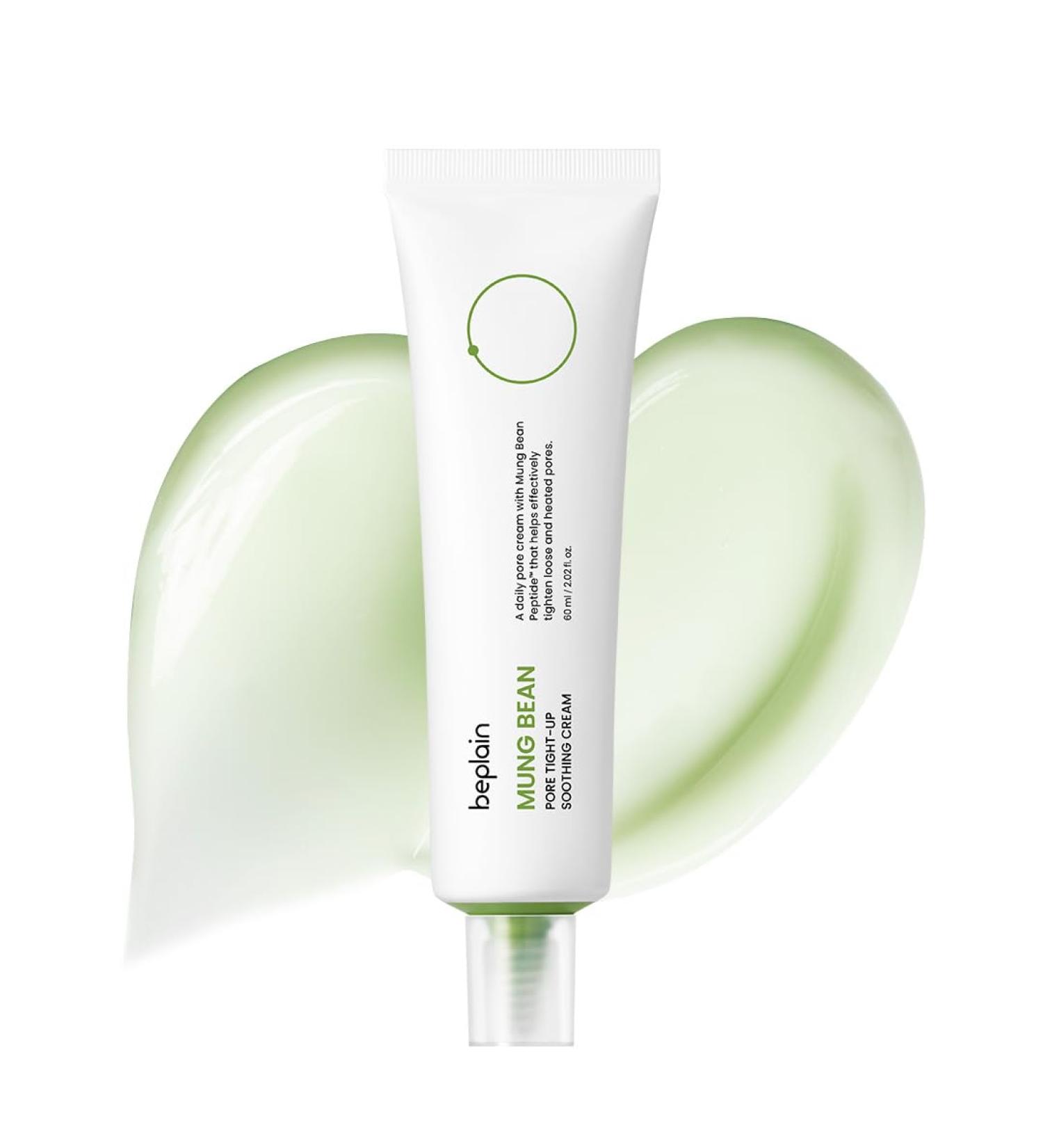 beplain Mung Bean Peptide Soothing Cream (2.02fl.oz/60ml) | Fragrance-Free | Facial Cream for Soothing Hydrating | Suitable for Sensitive Skin | Korean Skincare - Buy Online on GoSupps.com