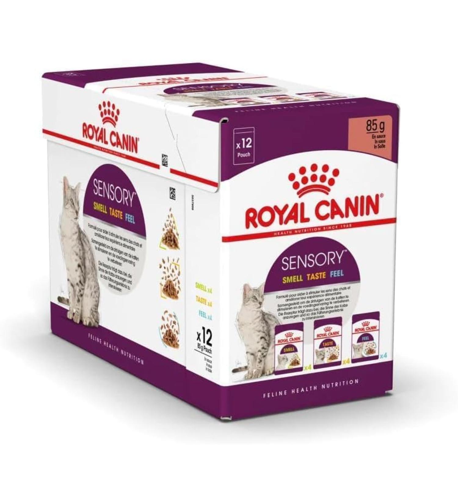 Royal Canin Sensory Mixed Pack in Gravy 24 x 85g (8 x Smell/8 x Taste/8 x Feel) - Buy Online on GoSupps.com