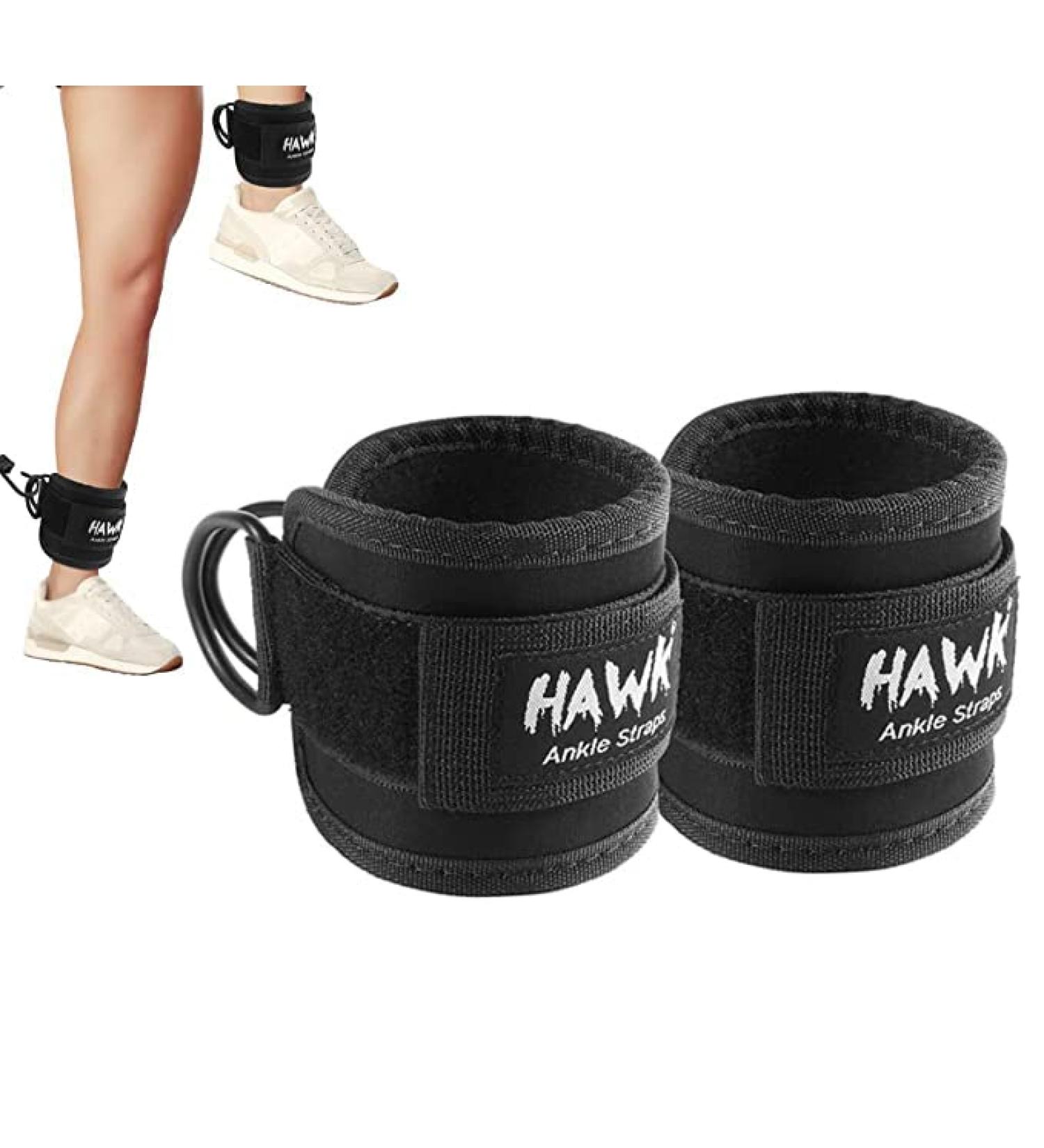 Ankle Straps for Cable Machines Padded Ankle Cuffs (Pair) - for Legs  Glutes  Abs and Hip Workouts Fits Women & Men - Fully Adjustable & Breathable Ankle Strap Set Black - Buy Online on GoSupps.com