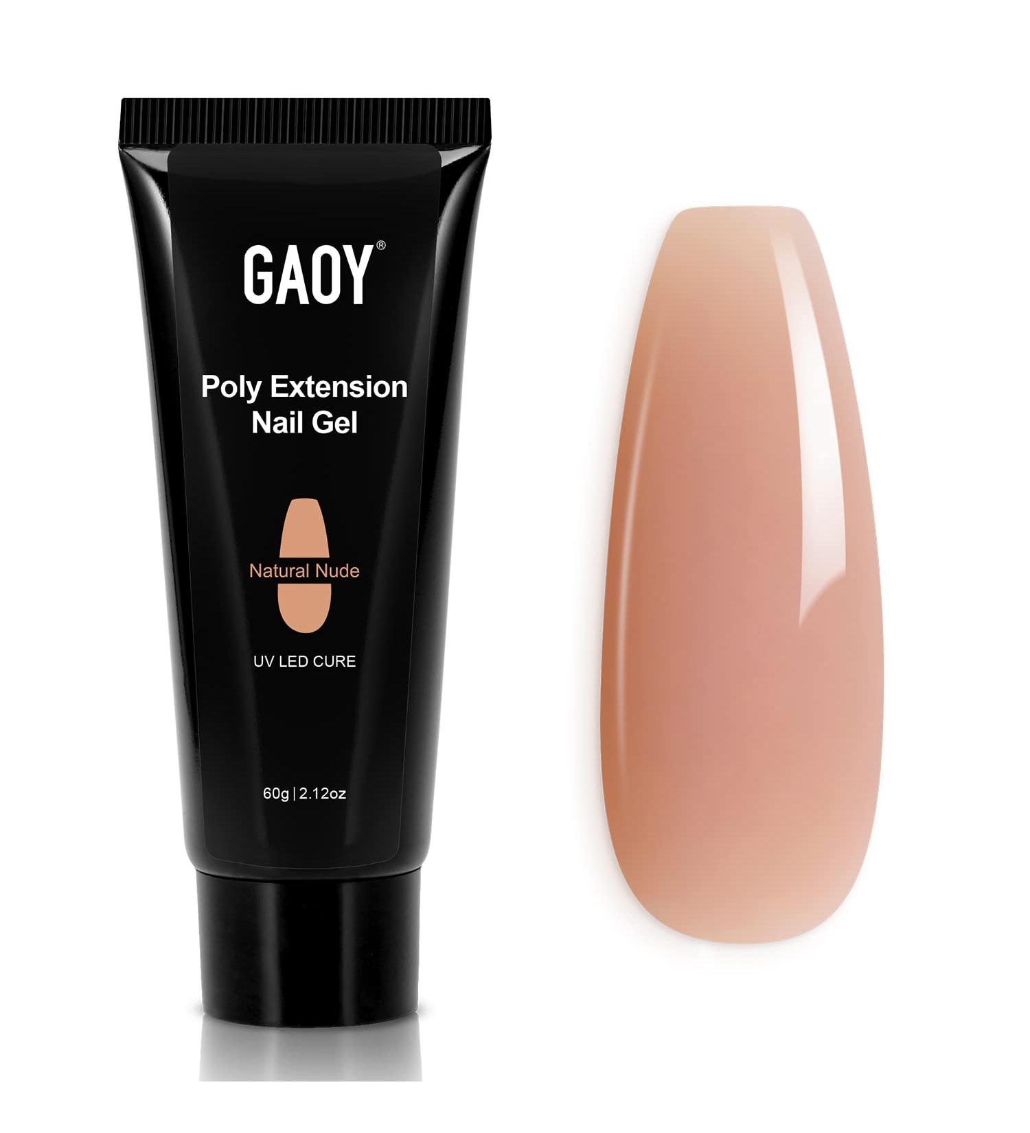 GAOY Poly Gel 60g Natural Nude Builder Gel - Nail Extension Gel for Salon-Quality Nail Art at Home - Buy Online on GoSupps.com