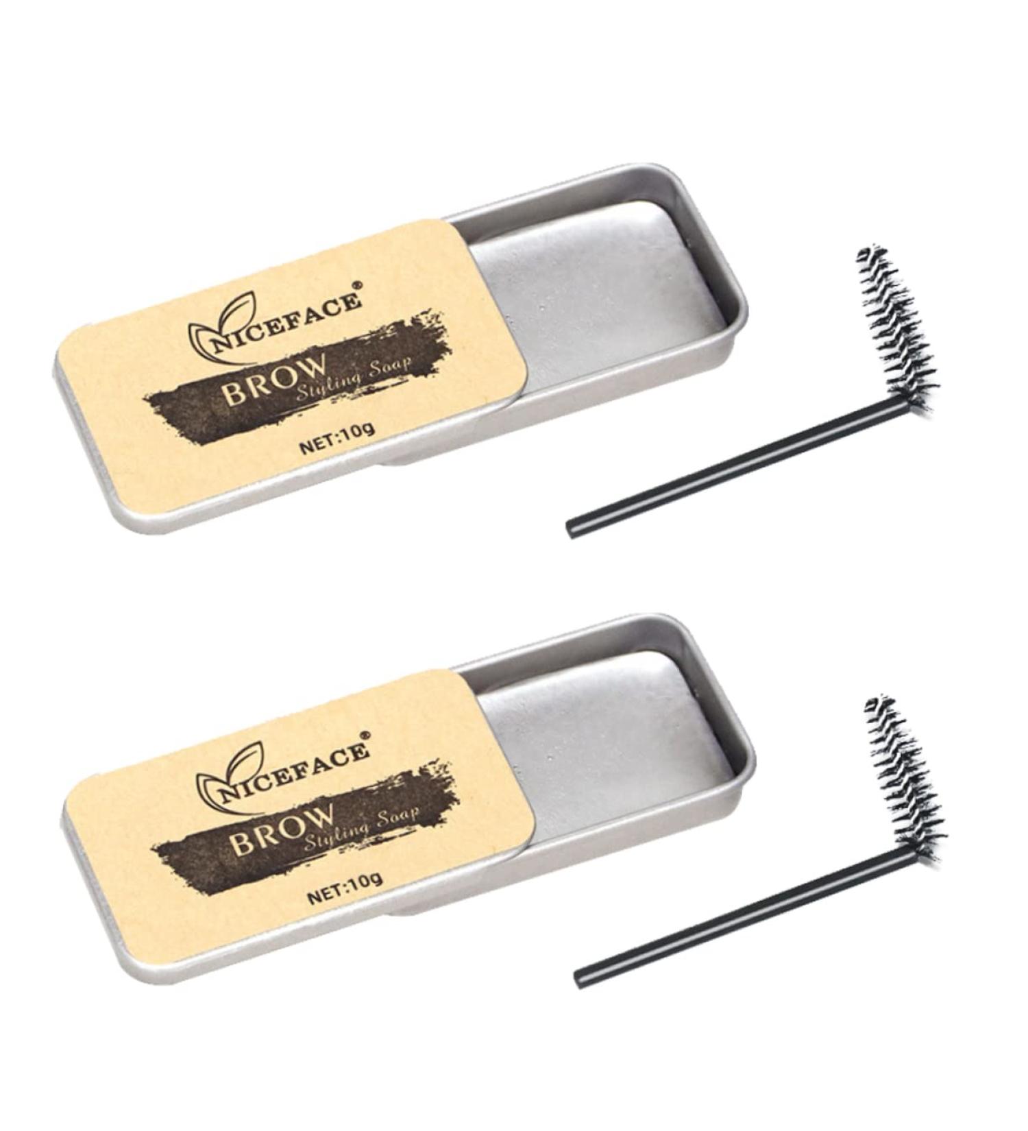 BIUDECO 2 Sets Eyebrow Soap Cosmetic Supplies Non-decolorizing Brow Soap Eyebrow Cream Gel Texture - Buy Online on GoSupps.com