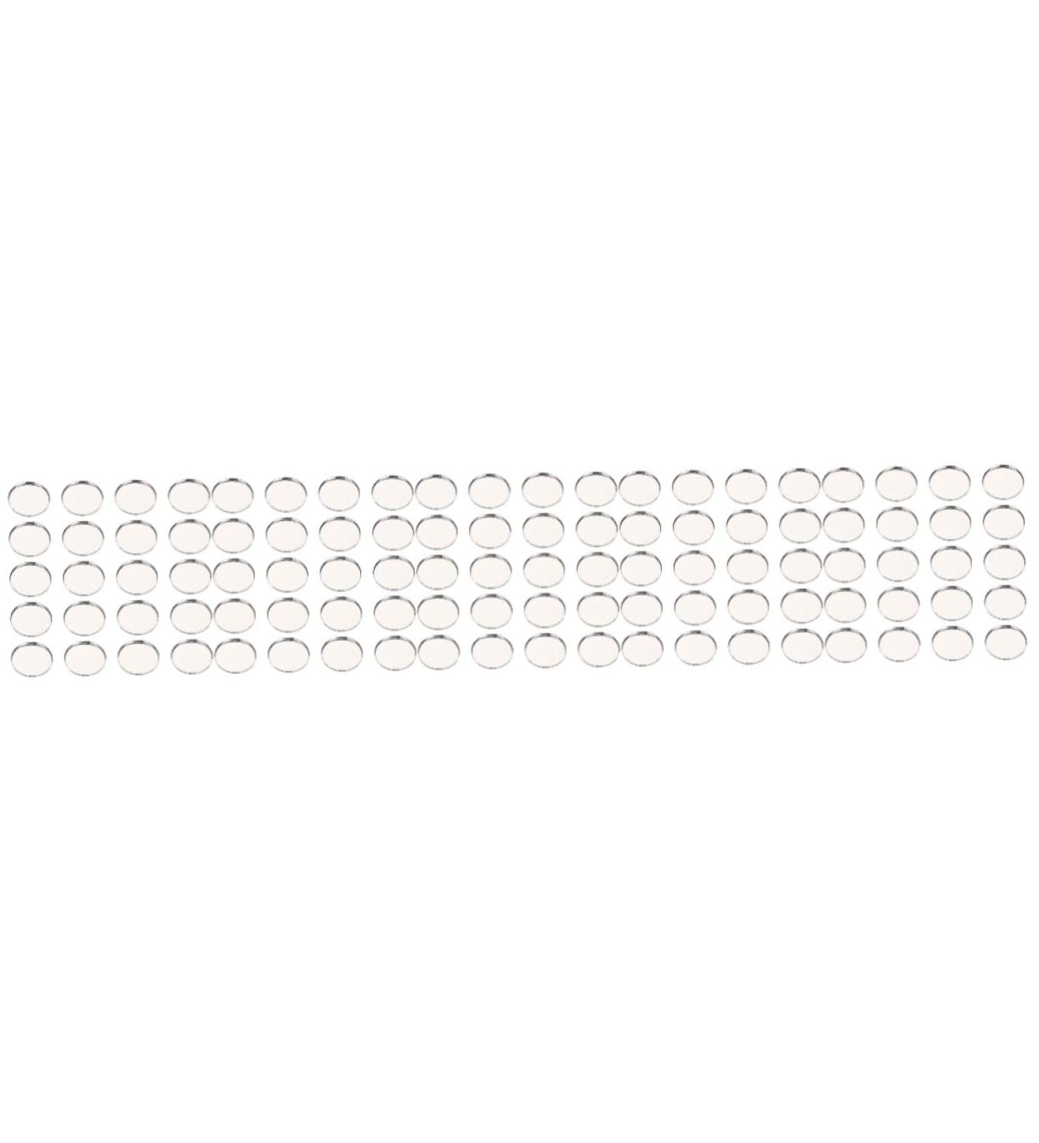 MAGICLULU 250 Pcs Eye Shadow Disk Paint Mixing Makeup Supplies Stainless Steel Miss Tinplate Cosmetics - Buy Online on GoSupps.com