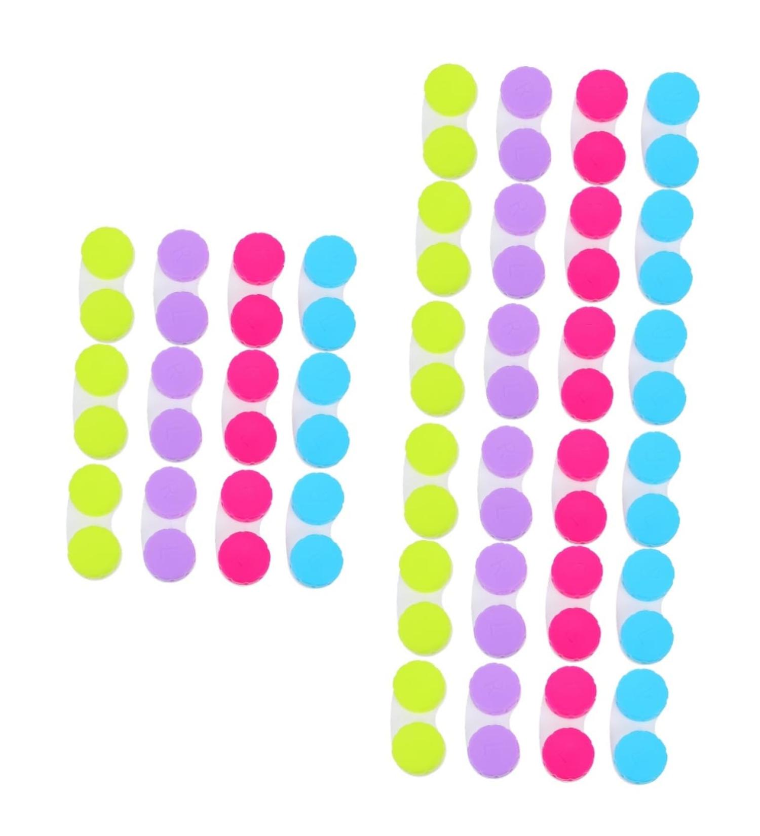 Partykindom 90 STK Contact Lens Container - Travel Organizer Case Set | Durable Eye Tool & Holder | 3-Piece Plastic Lens Case (6x3x1.5cm) - Buy Online on GoSupps.com