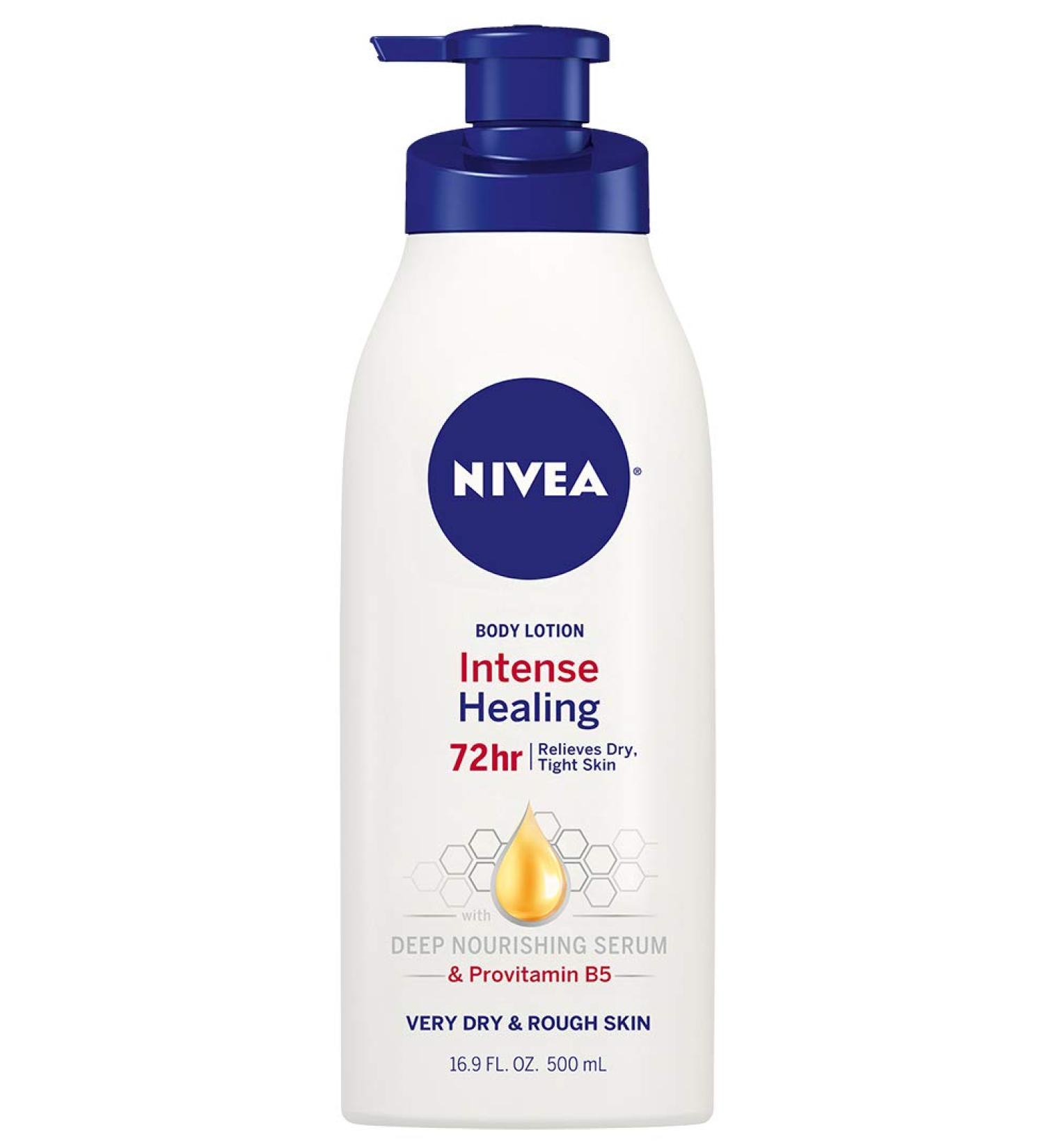 NIVEA Intense Healing Body Lotion 16.9 fl oz - Hydrating and Repairing Formula - Buy Online on GoSupps.com