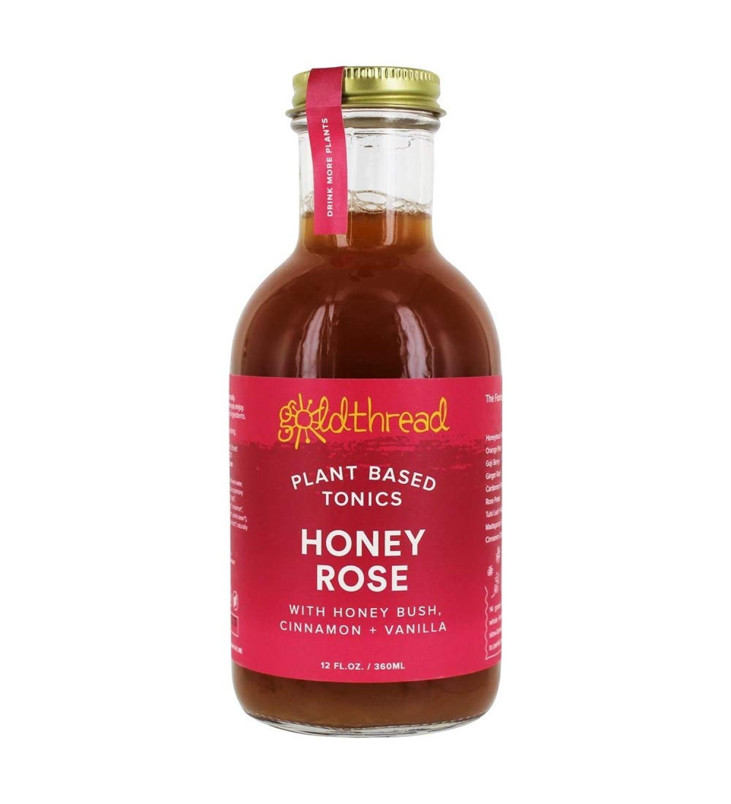 Goldthread Herbs Elixir Herbal Honey Rose - 12oz | Natural Wellness & Flavor - Buy Online on GoSupps.com