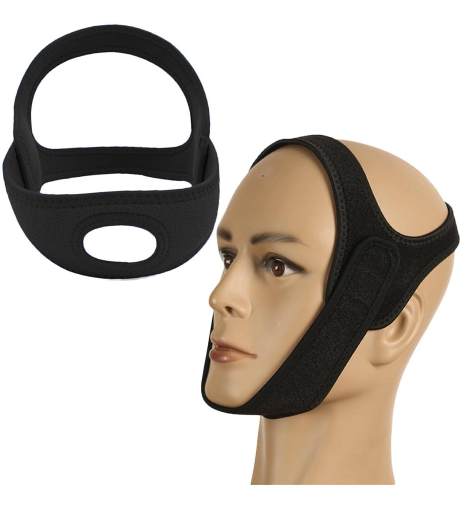 Buy Adjustable Anti Snoring Chin Strap - Breathable Jaw Support Device for Effective Snore Reduction | Ideal for Men Women & CPAP Users - Buy Online on GoSupps.com