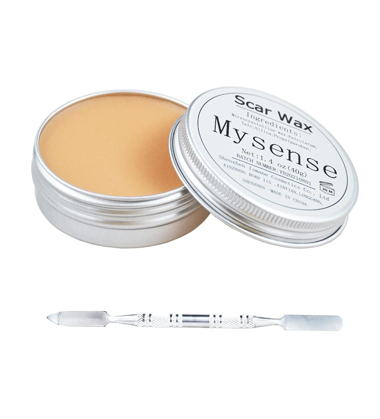 Mysense Scar Wax Kit 1.4oz for SFX Makeup & Halloween Costumes - Fake Molding Wound Skin Wax Set with Spatula for Zombie Cosplay - Buy Online on GoSupps.com
