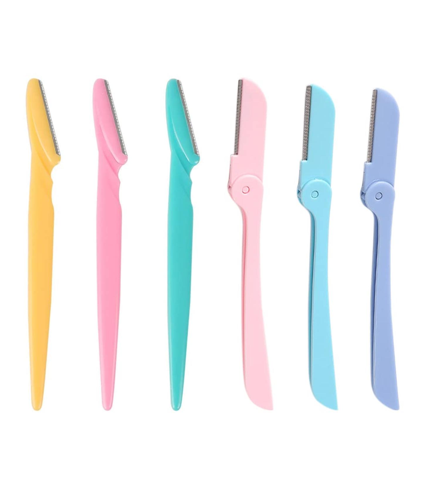 Androxeda Eyebrow Razor 6 Pack - Precision Facial Hair Trimmer for Women & Men | Dual Style Eyebrow Razors - Buy Online on GoSupps.com