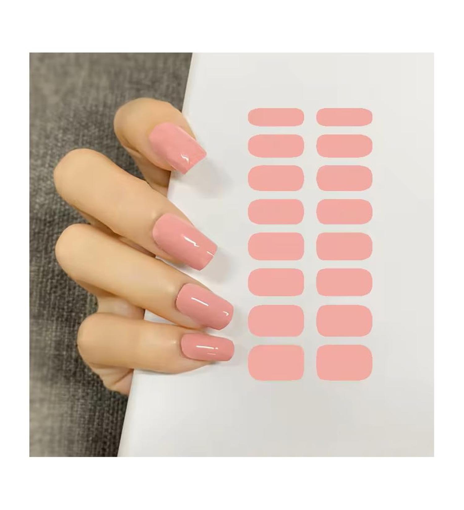 Self-Adhesive UV Nail Film - Perfect Manicure with Geln gel & Nail Foils | UV Hardening Pink Nail Stickers - Buy Online on GoSupps.com