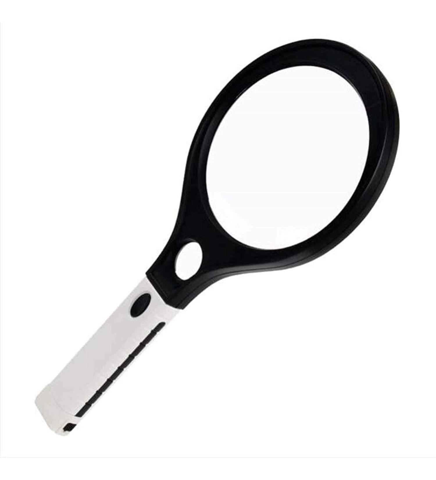 Lightweight Magnifying Glass Handheld Racket Type with Led Light 138Mm Large Mirror 3 Times Hd Magnifying Glass for Reading Watch Repair Lofty Ambition - Buy Online on GoSupps.com