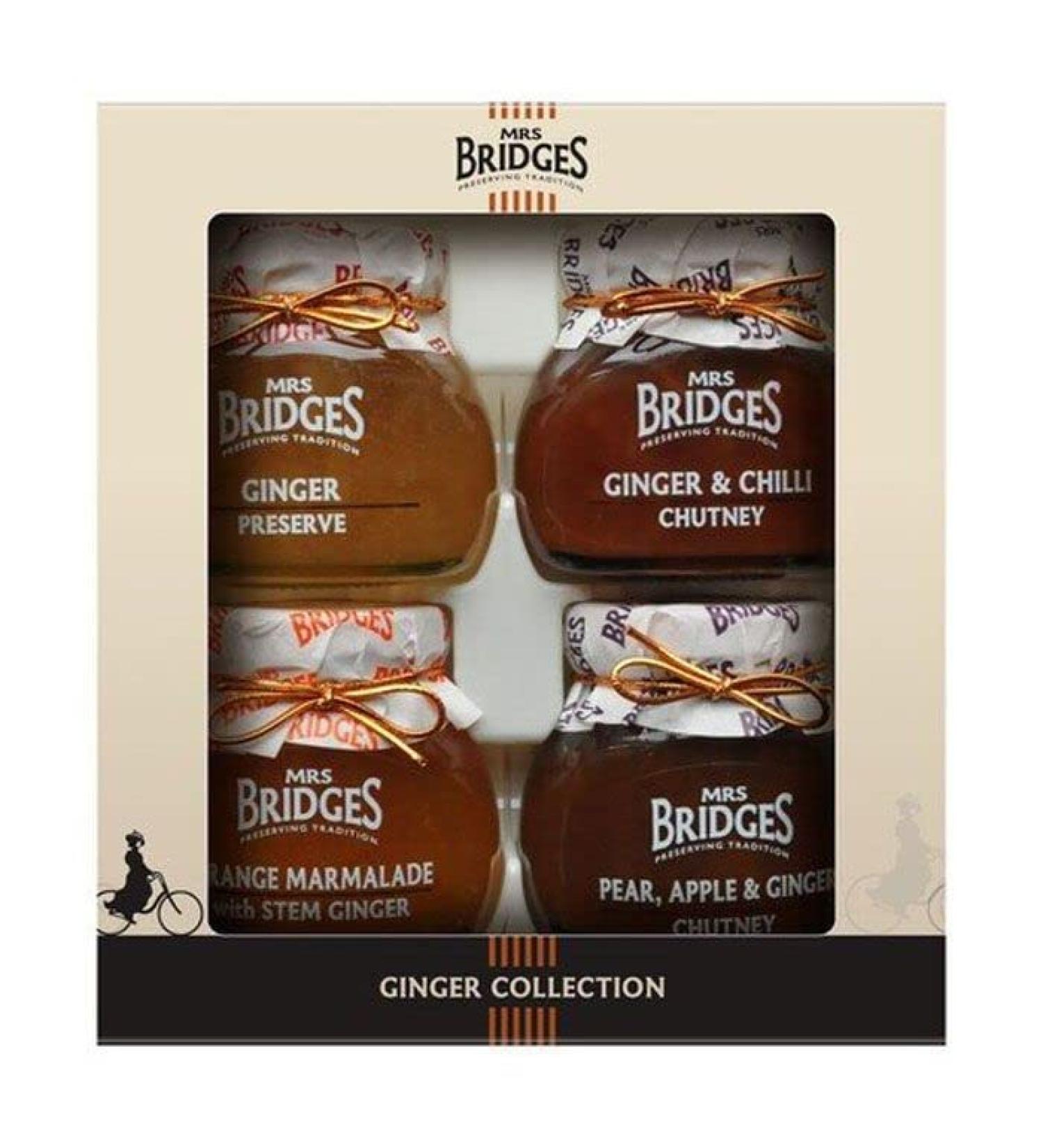 Mrs Bridges Ginger Collection 4 Jar NEW CONTENTS Pear Apple & Ginger. Ginger preserve Ginger & Chilli & Orange Marmalade & Ginger - Buy Online on GoSupps.com