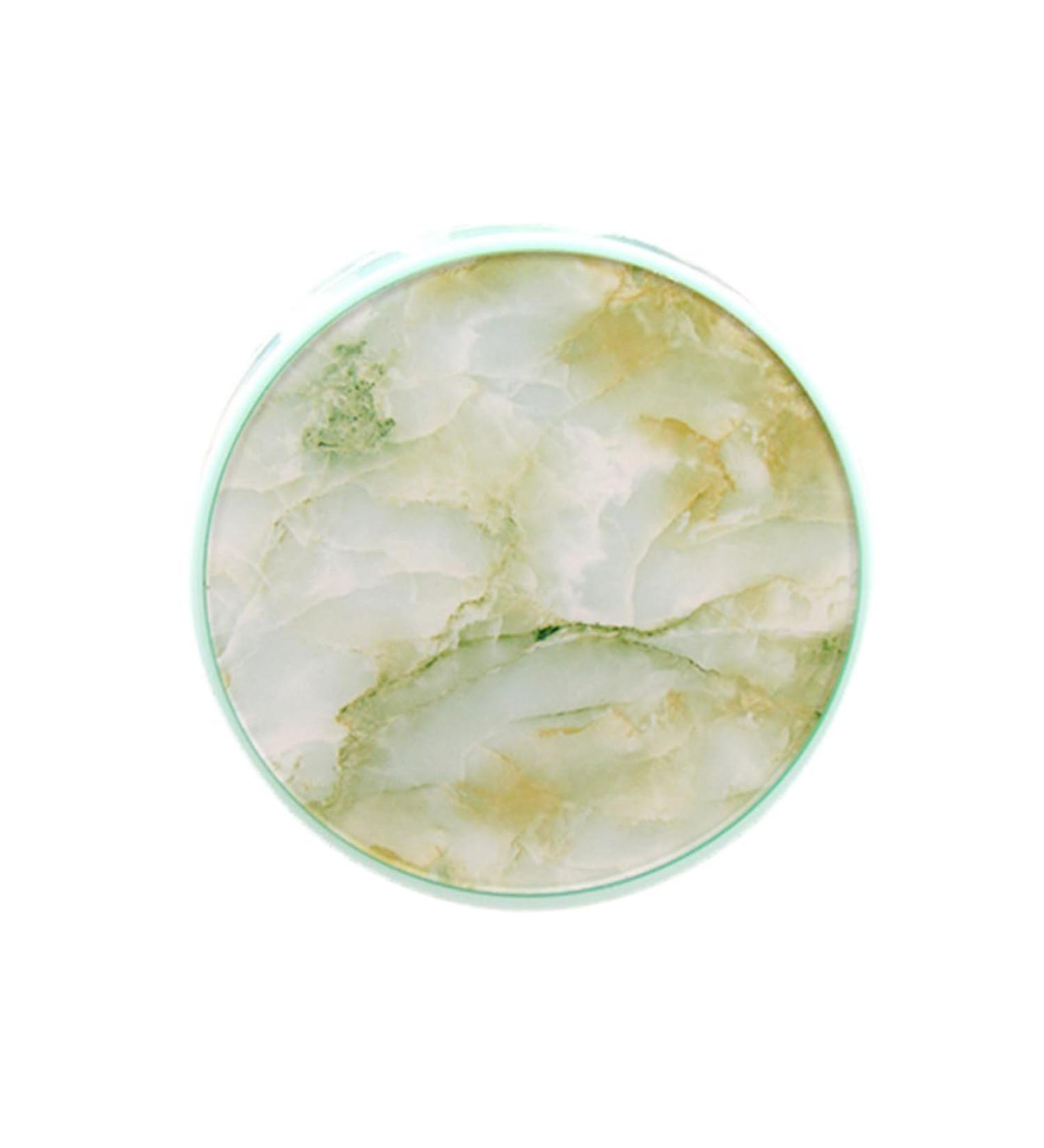 Portable Marble Lentil Container & Desktop Speaker Stand - Healvian | Stylish Marble Glass Case with Invisible Bracket - Green 1PC - Buy Online on GoSupps.com