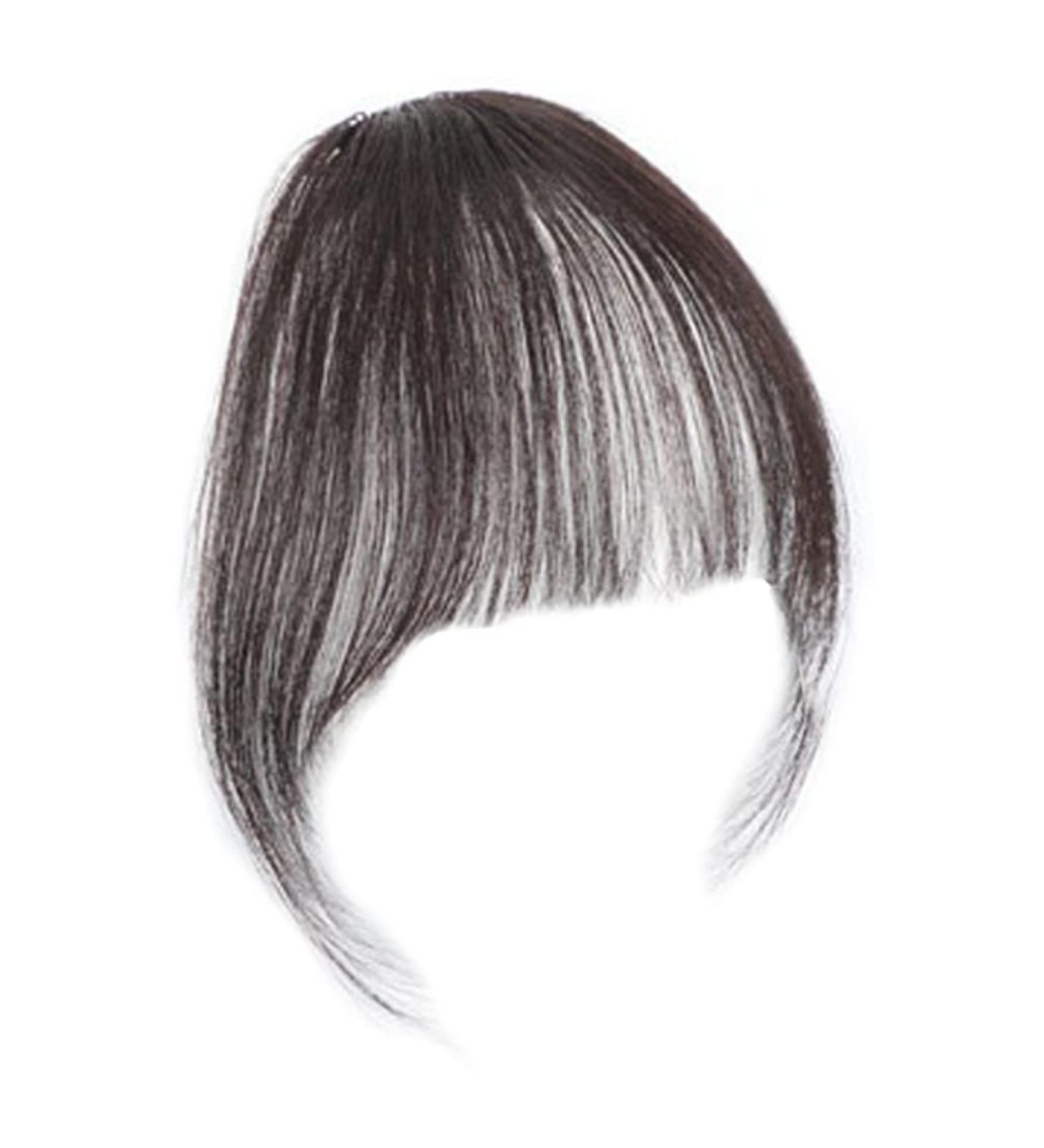 Shop Clip-In Fringe Echo | 100% Real Hair Pony Extensions for Women - Dark Brown Wispy Style - Buy Online on GoSupps.com