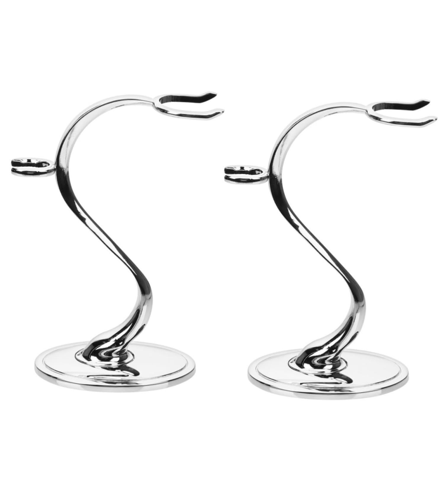 Minkissy 2-St Shaver Holder & Brush Bracket - Luxurious Razor Rack & Desk Organizer for Men - Zinc Alloy Razor Brush Stand - Buy Online on GoSupps.com