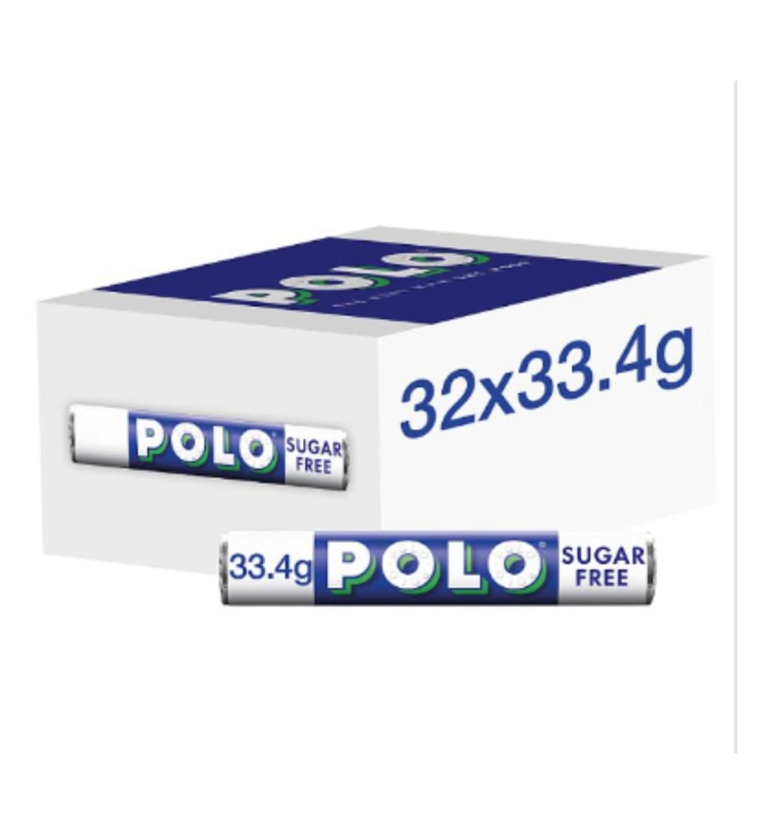 Polo Sugar Free Mint Tube 33.4g x Case of 32