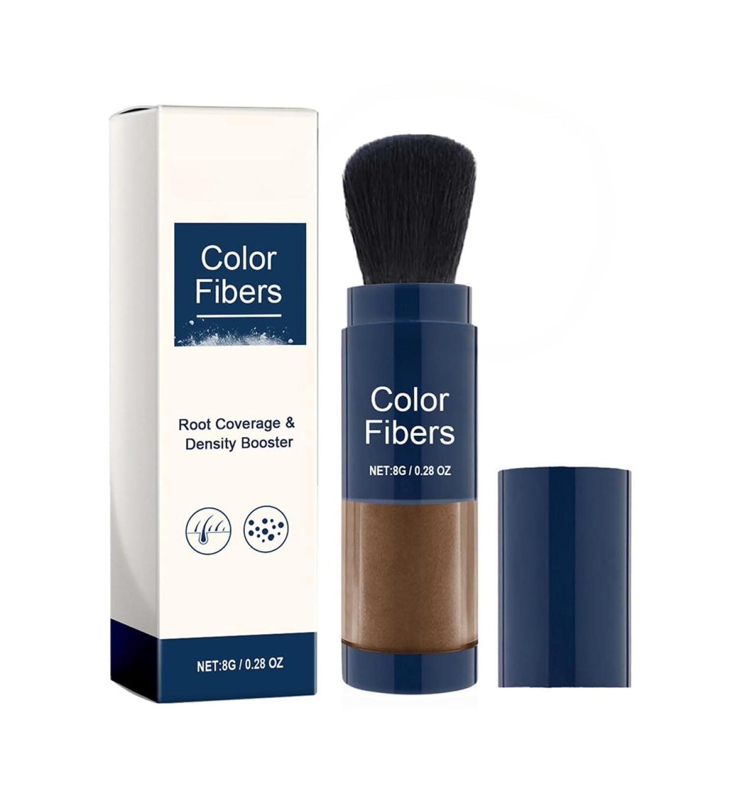 Thick Hair Fiber Powder Colored Hair Thickener Hair Fiber Powder Hair Fibers Refill Enhanced Hair Root Color Powder Hair Fiber Powder for Women & Men (Dark Brown) - Buy Online on GoSupps.com