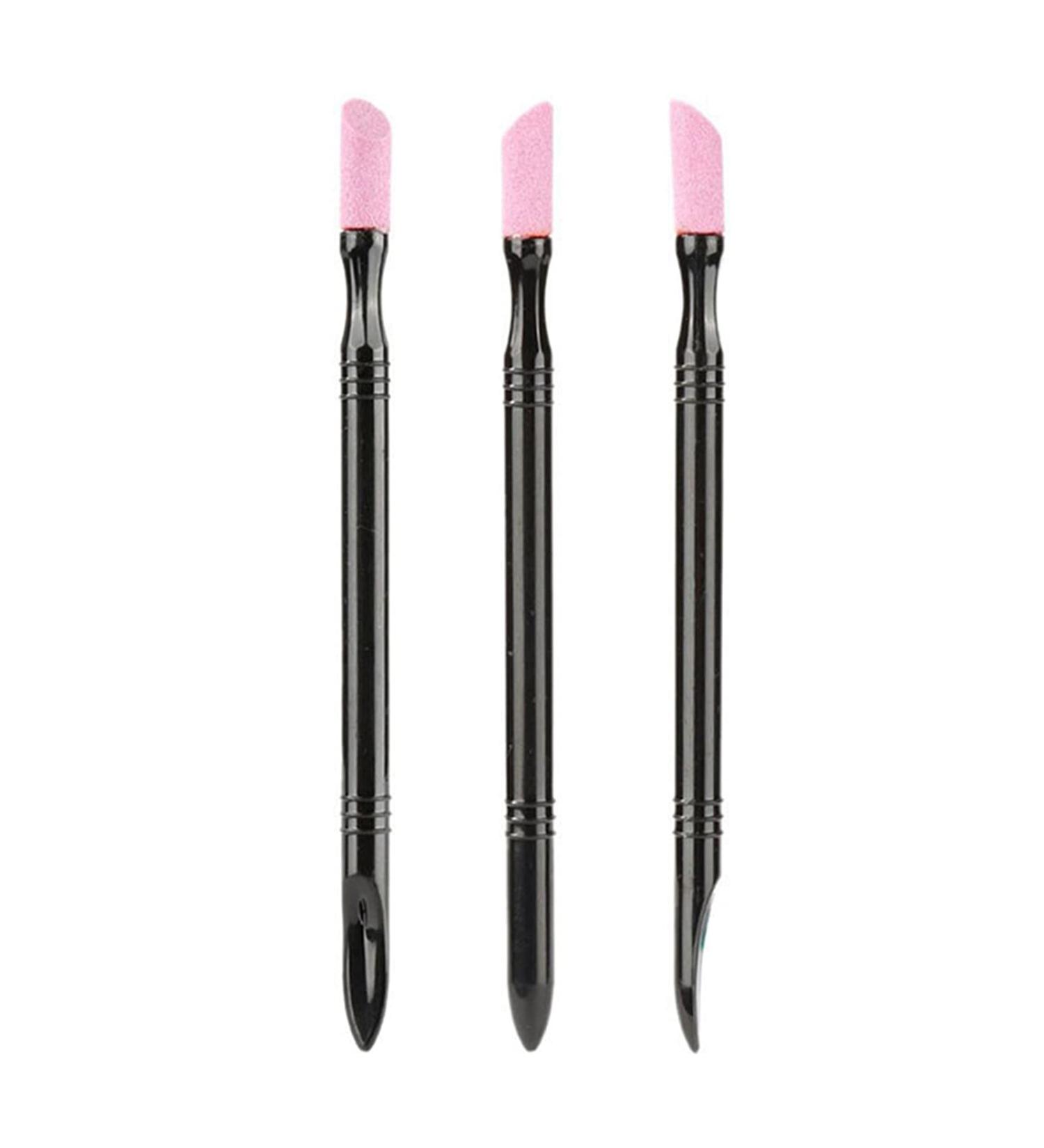 Sanwood 3-Part Nail Polishing Pencils & Double-Headed Nail Files Multi-Purpose DIY Manicure Tools for Perfect Nail Art - Buy Online on GoSupps.com