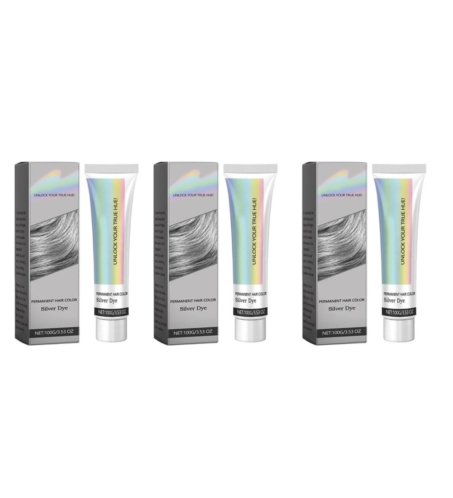 Teinture For Cheveux Gris - Formule V g tale Couleur Longue Tenue Nourrissante Et Hydratante Teinte Vibrante Application Facile(3PCS) - Buy Online on GoSupps.com