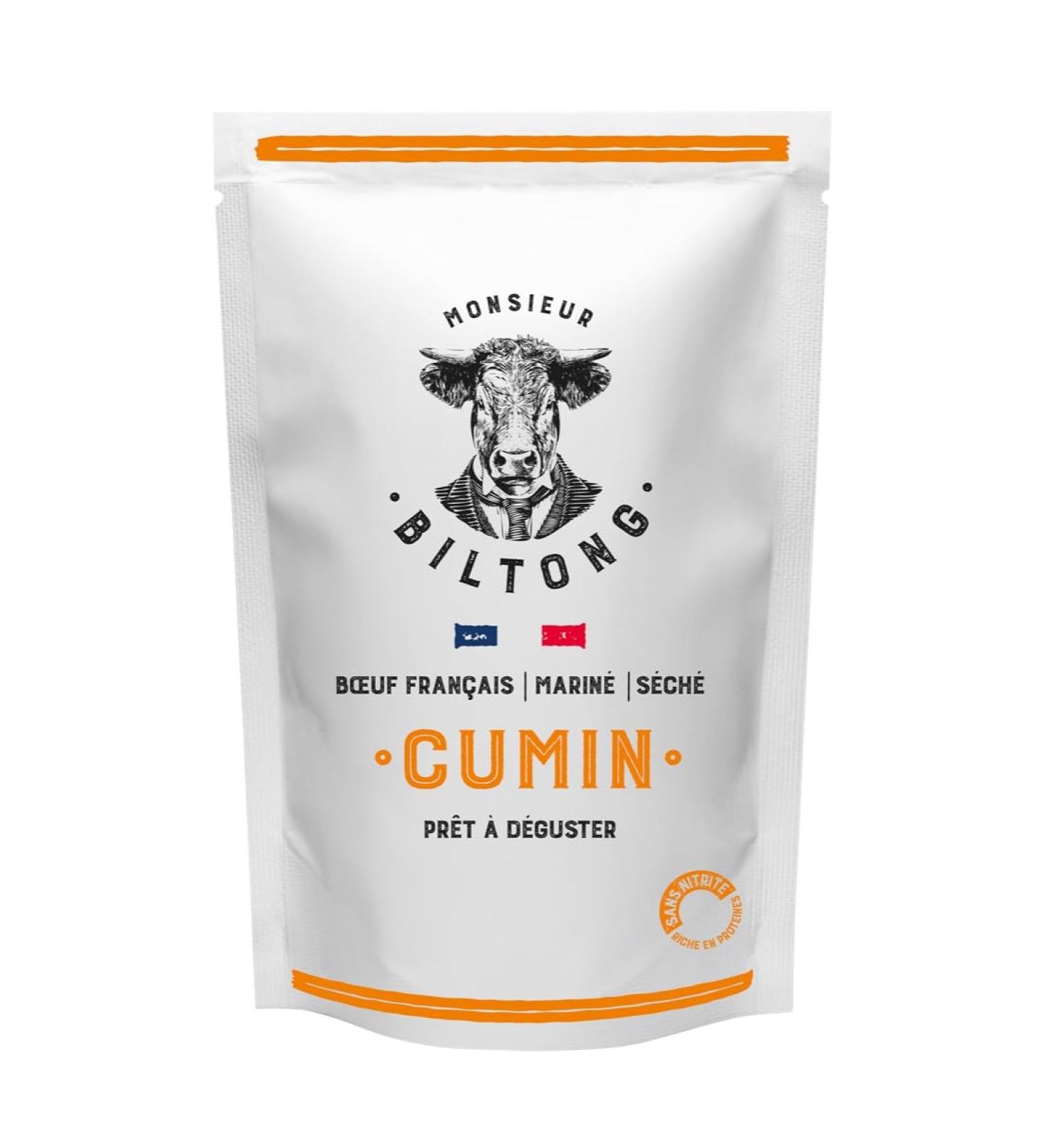 Cumin Biltong. 100% French beef tenderly dried (150 grams) - Buy Online on GoSupps.com