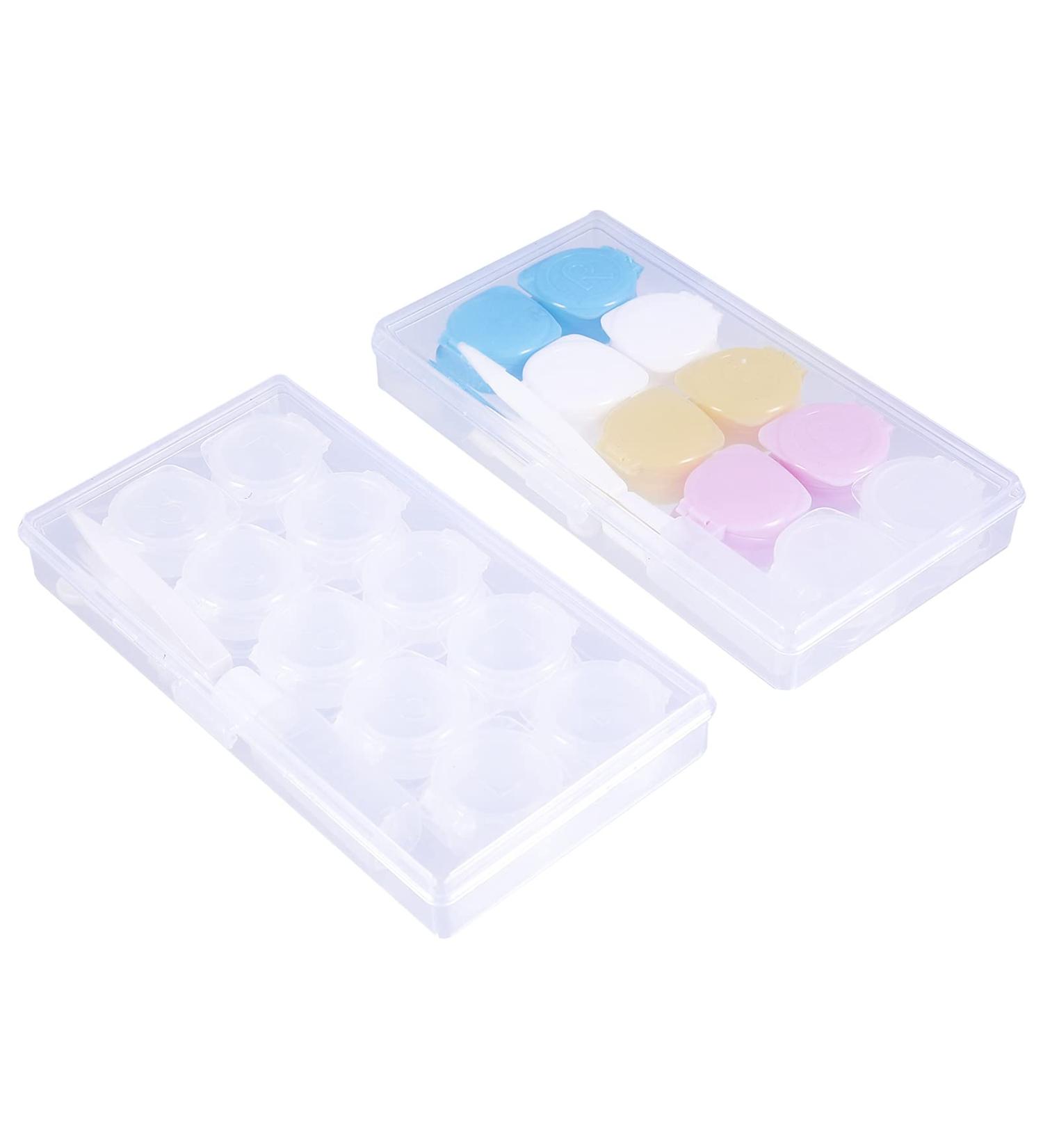 Heallily 2st Contact Lens Container Travel Set - Eye Care Accessories Tweezers Mirror & Case - Ideal for Soaking & Storing Contact Lenses - Buy Online on GoSupps.com