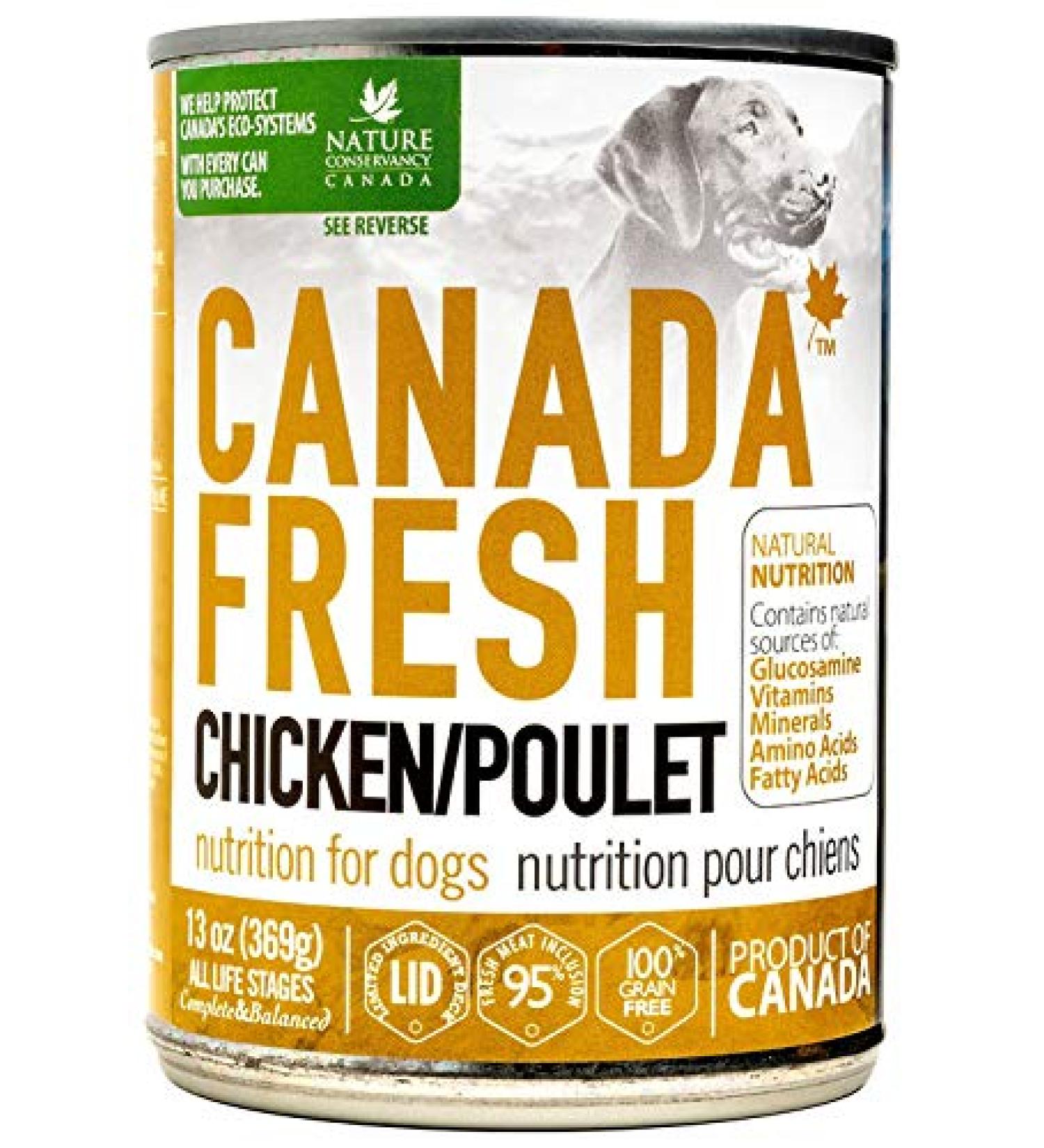Canada Fresh Dog Canned Food - Chicken 12 x 13 oz