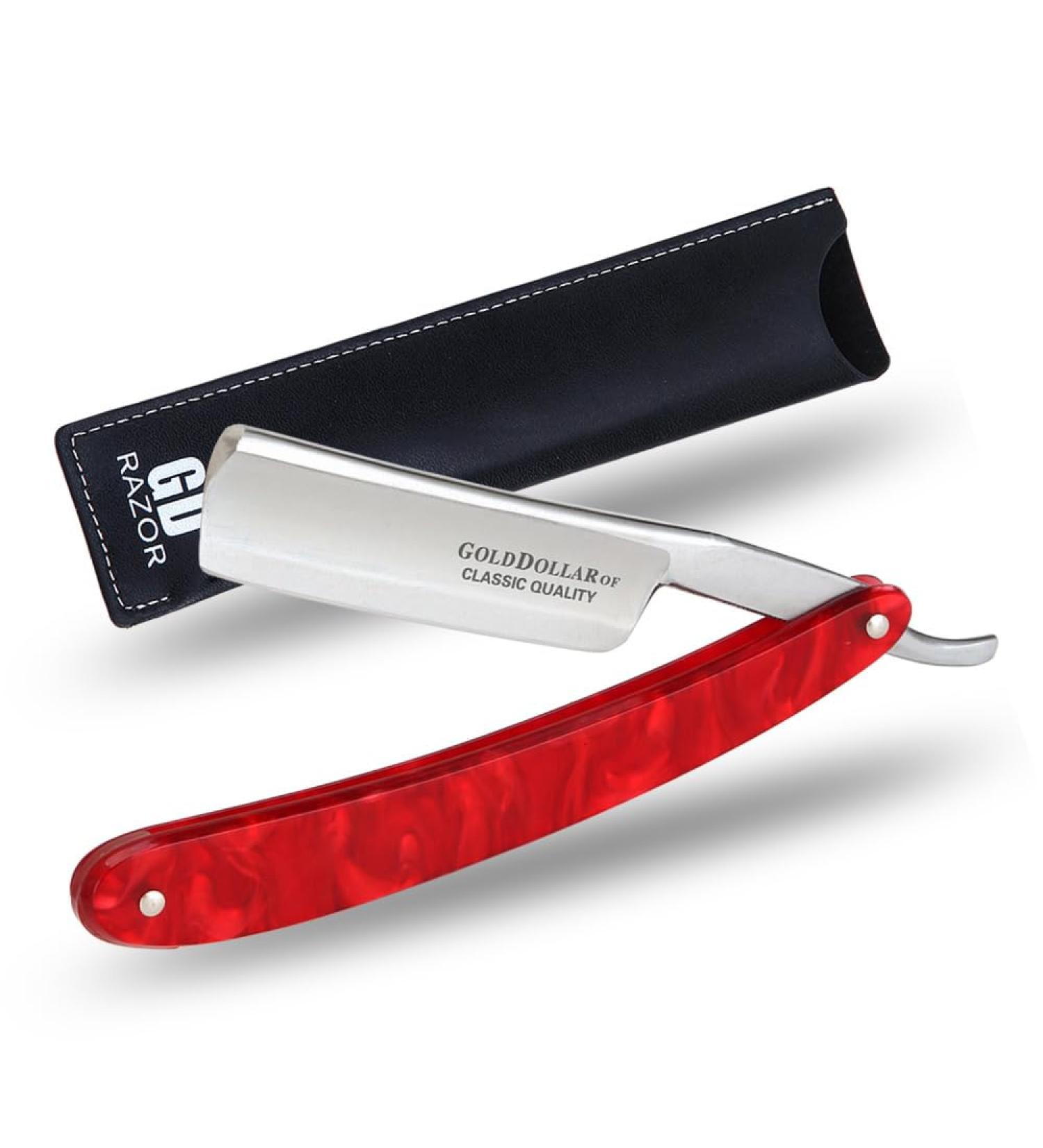 Premium Straight Edge Razor for Men | Stabilizer-Free Barber Razor with Acrylic Handle | Best Shaving Safety Razor for Grooming - Buy Online on GoSupps.com
