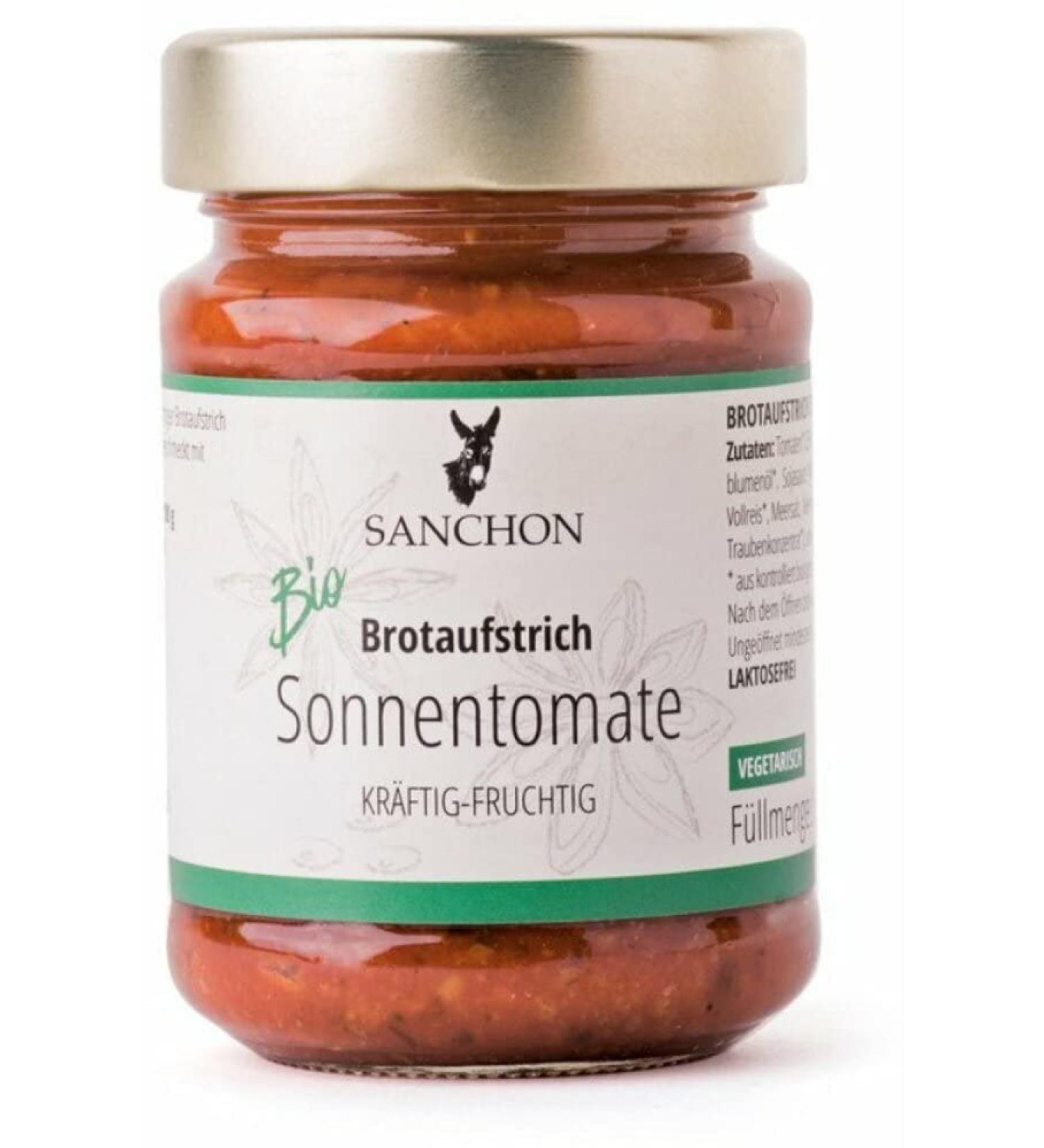 Sanchon sun-dried tomato spread strong and fruity organic 190g 190 g (1 pack)