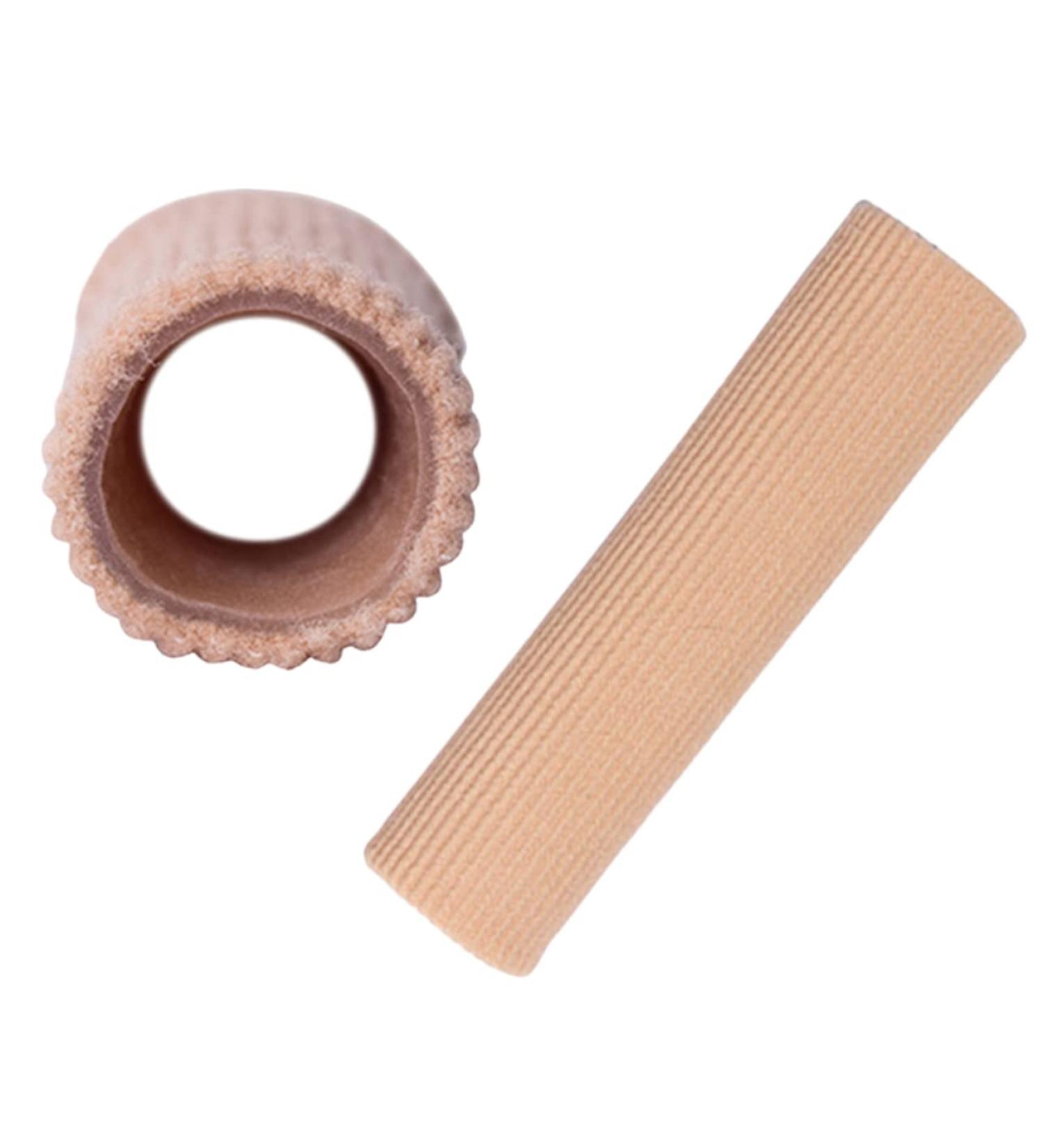 Cabilock 2pcs Gel Toe Covers for Men - Toe Protection Sleeves - Reusable Toe Cushion Tubes - Anti-Wear Finger Sleeves - Beige 20X2.5CM - Buy Online on GoSupps.com