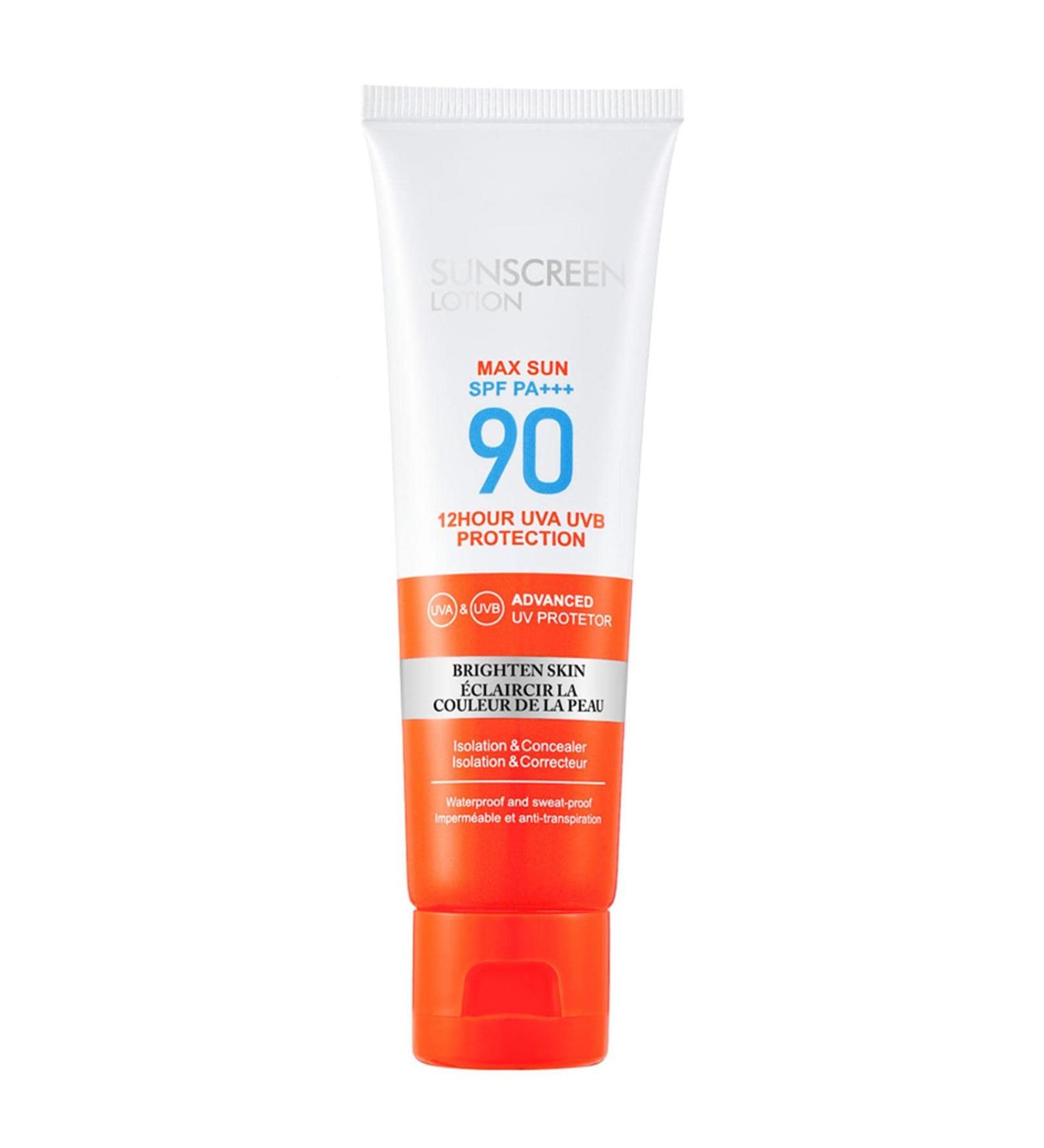 Spf 90 Natural Face Sunscreen Broad Spectrum Sunscreen Sunscreens For Face Sunscreen Protector Sunscreen Lotion Sunscreen Cream For Face Body - Buy Online on GoSupps.com