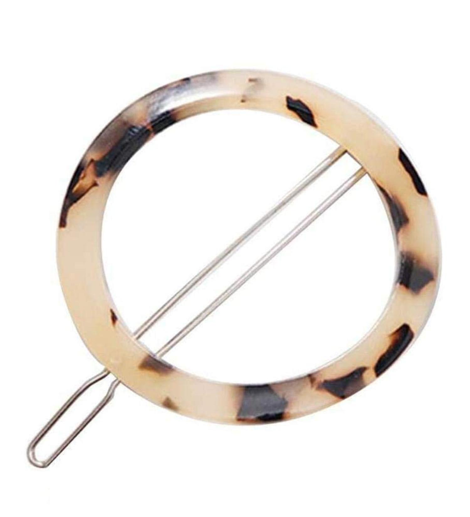 Aeromdale Boho Wedding Hairpin - Vintage Leopard Resin Circle Hair Clip & Accessory Gift - Buy Online on GoSupps.com
