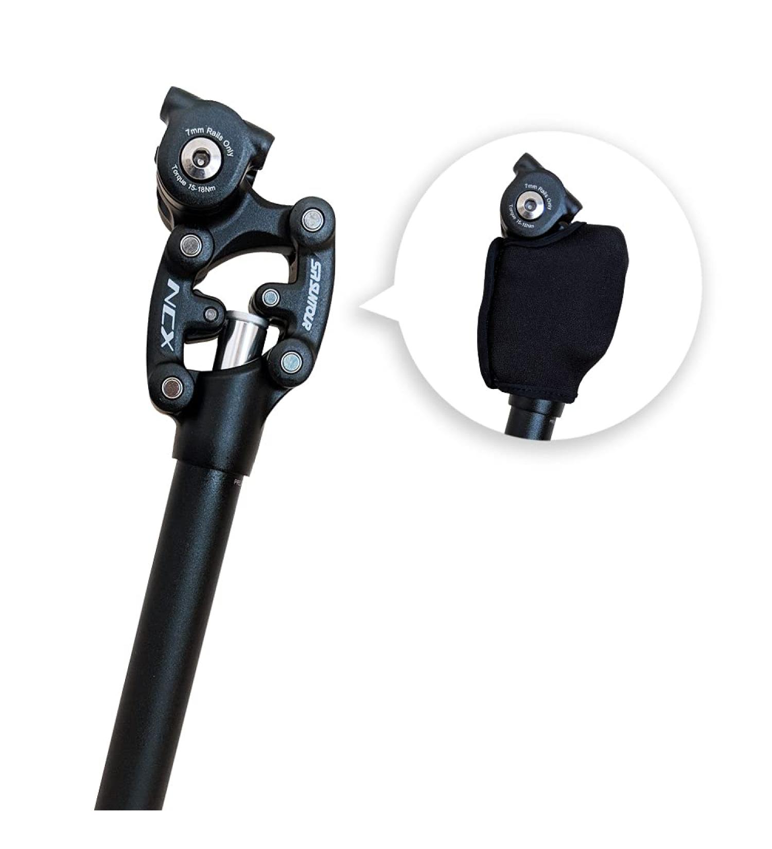 SR Suntour SP12 NCX Suspension Seatpost 31.6mm x 350mm with Cover - Buy Online on GoSupps.com