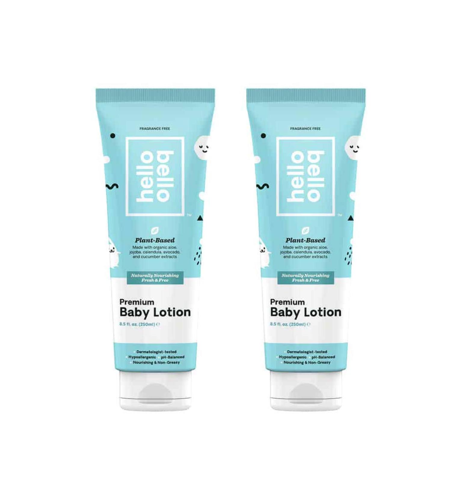 Hello Bello Premium Baby Lotion - Vegan & Cruelty-Free Moisturizer for Babies and Kids - 17 FL Oz (2 Packs) - Buy Online on GoSupps.com