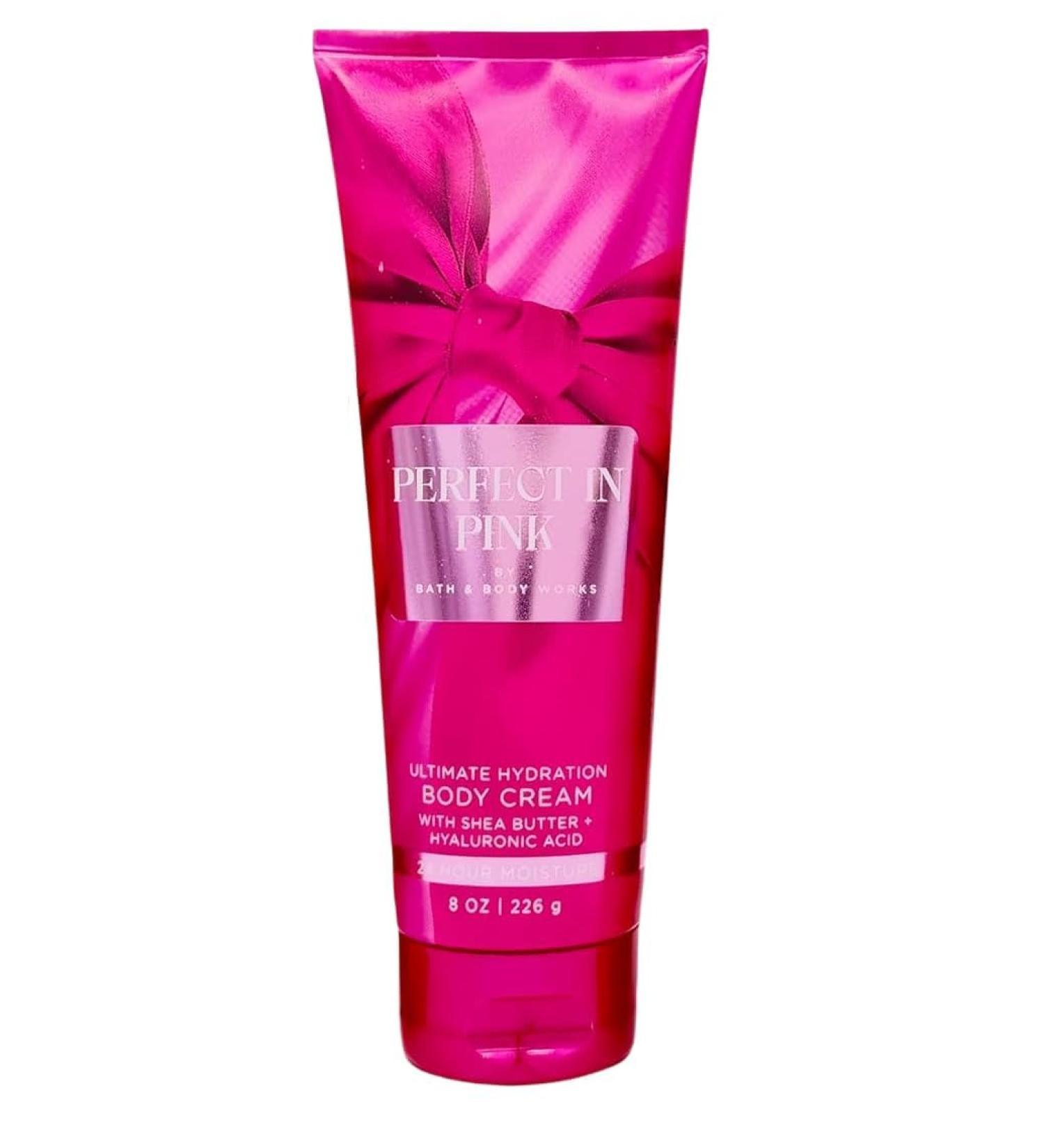 Bath & Body Works Ultimate Hydration Body Cream For Women 8 Fl Oz (8 Fl Oz (Pack of 1) Perfect In Pink) Perfect In Pink 8 Fl Oz (Pack of 1)