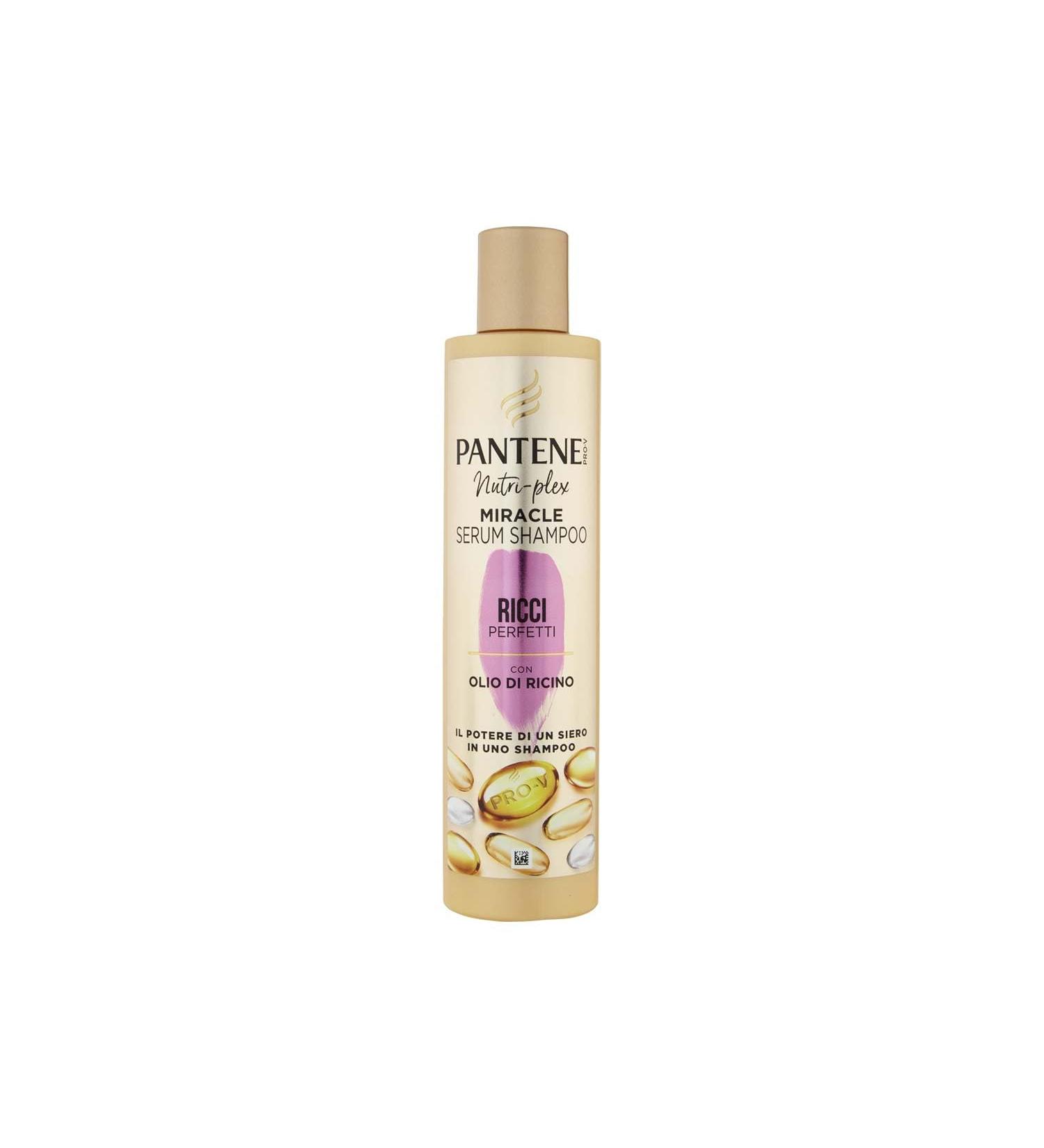  Pantene Pantene Pro-V Miracle Serum Shampoo for perfect curls with castor oil. The power of a serum in a shampoo deeply nourishes frizzy and unruly curls 250 ml - Buy Online on GoSupps.com
