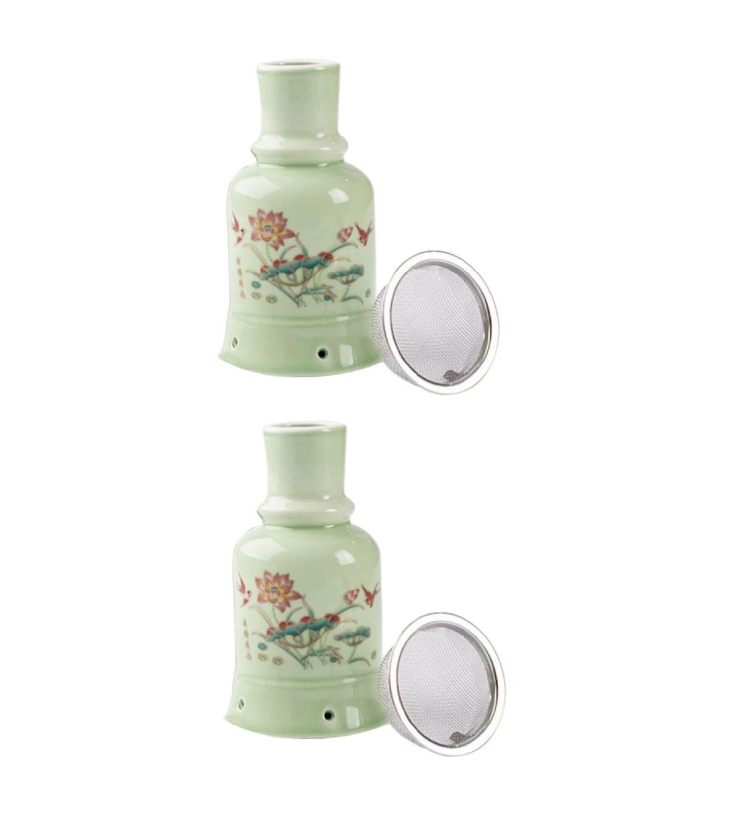 JECOMPRIS Ceramic Moxibustion Pot - 2-Piece Moxa Heating Box for Whole Body Wellness | International Shipping Available - Buy Online on GoSupps.com