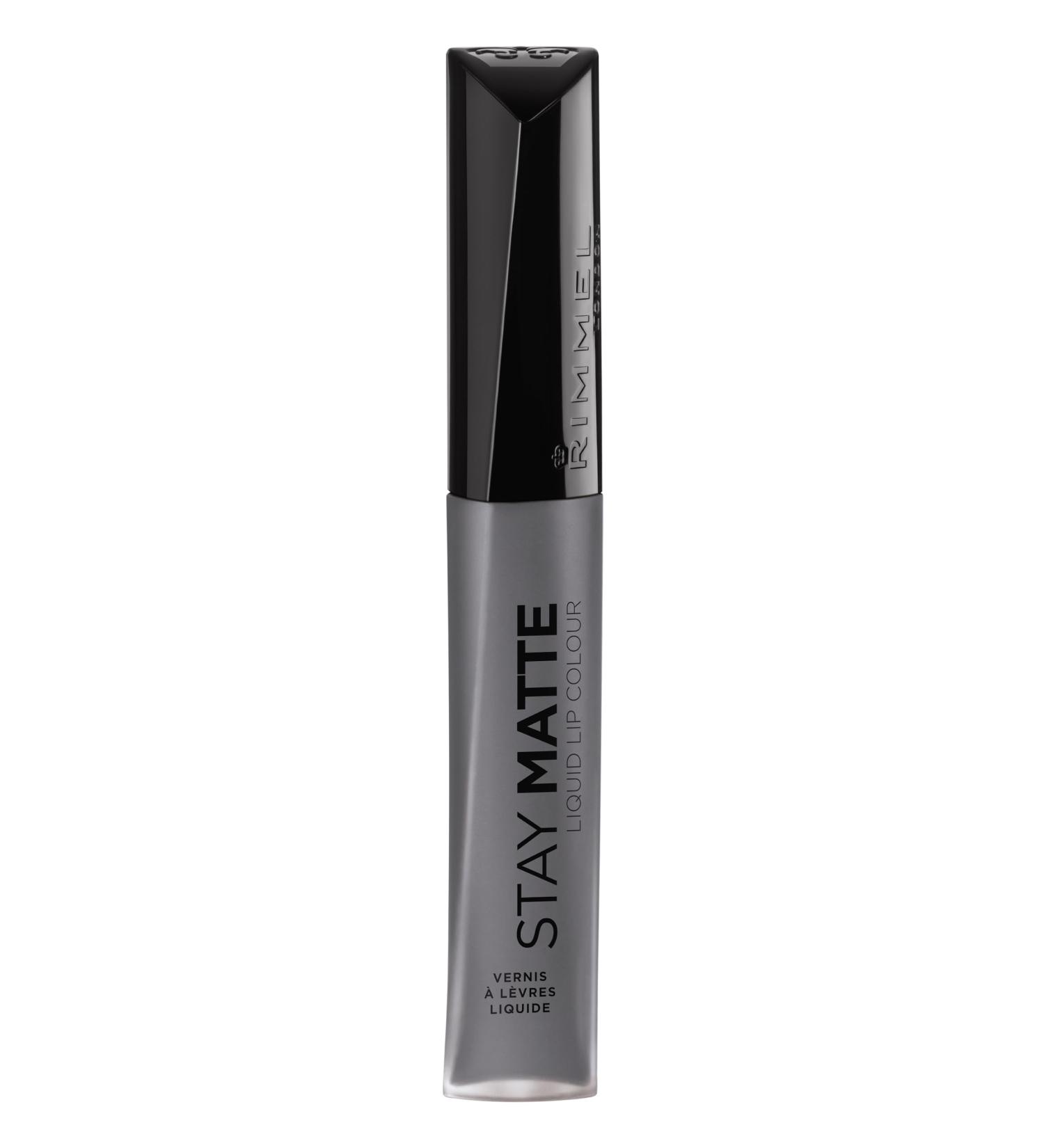 Rimmel London Stay Matte Liquid Lip Color - Kiss-Proof Waterproof Matte Lipstick | 12-Hour Full Coverage - 850 Shadow .21oz - Buy Online on GoSupps.com