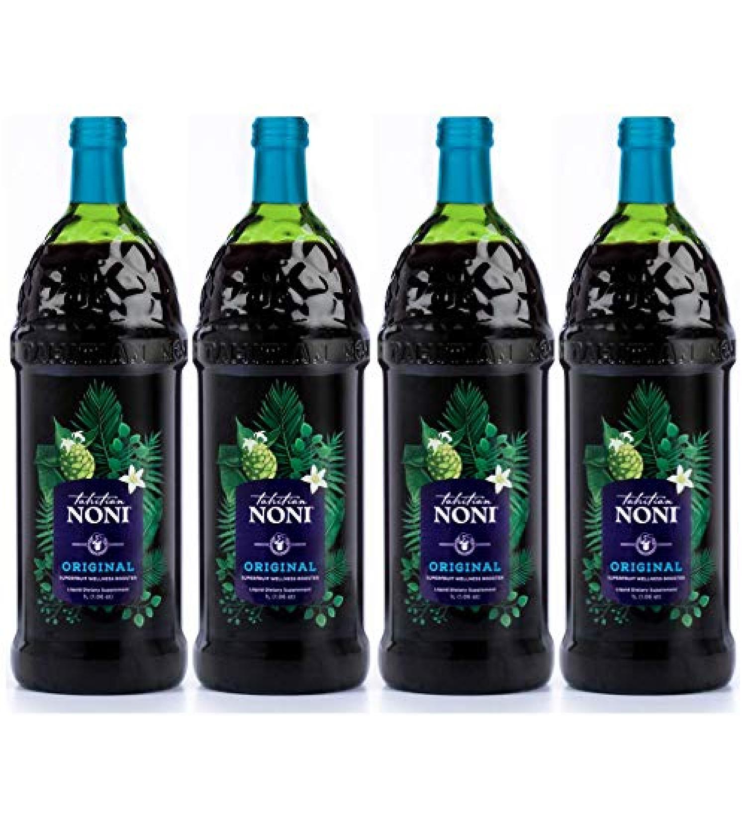 Tahitian Noni Juice Authentic - Case of 4x 1 Liter Bottles for Ultimate Health Benefits! - Buy Online on GoSupps.com