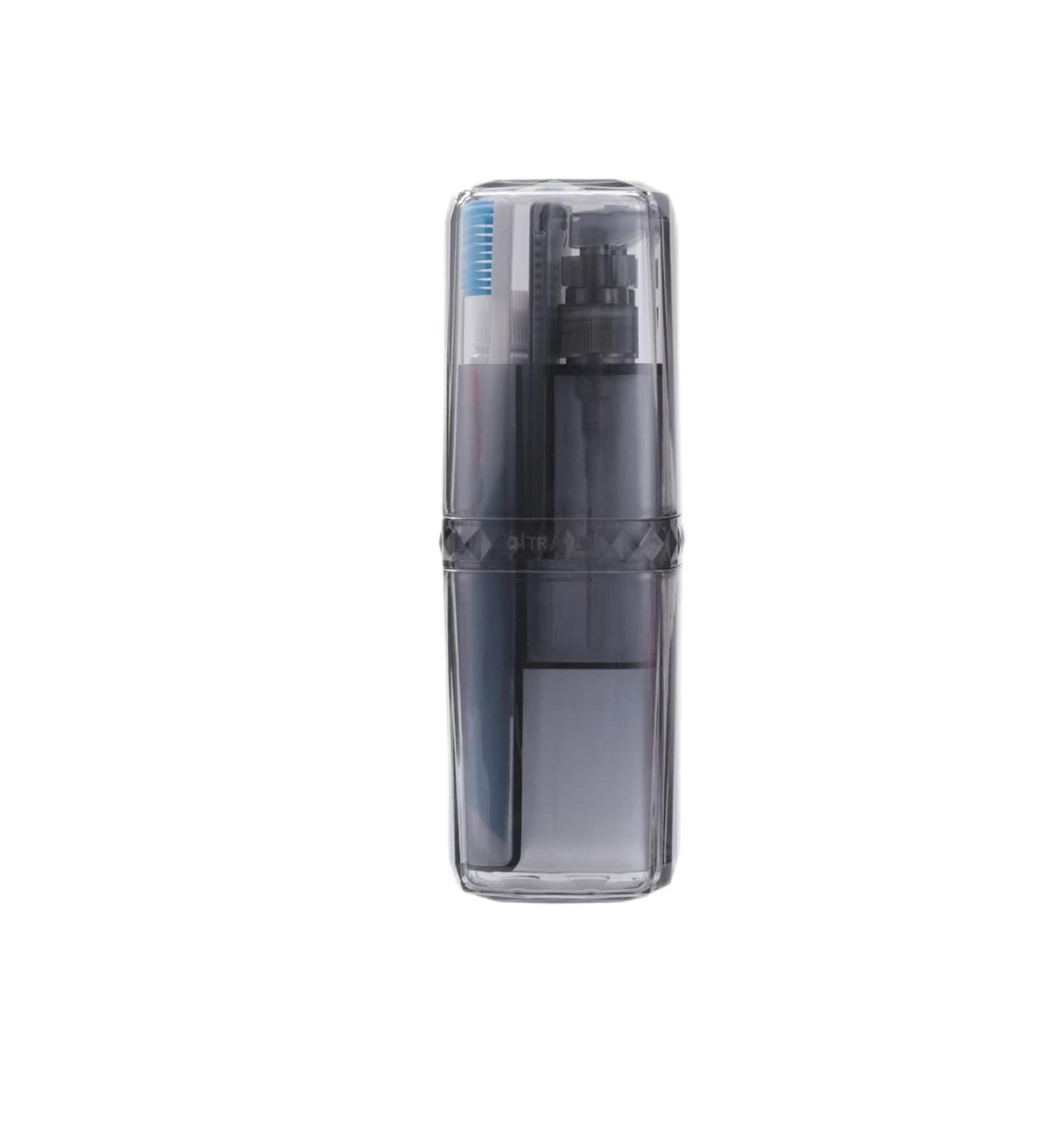 LOHAM Business Travel Wash Cup Set | Portable Toothbrush Box & Wash Bag - Ideal for International Travel - Buy Online on GoSupps.com
